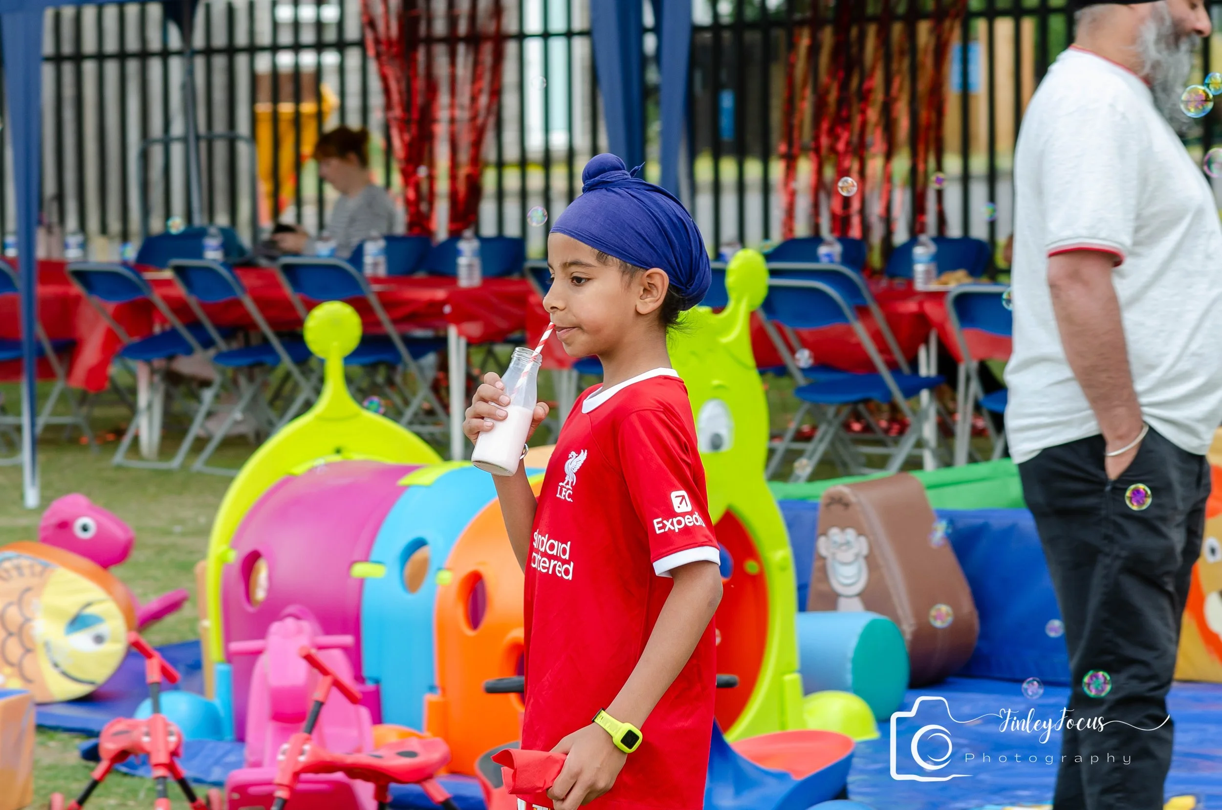 Birthday Boy enjoying his party