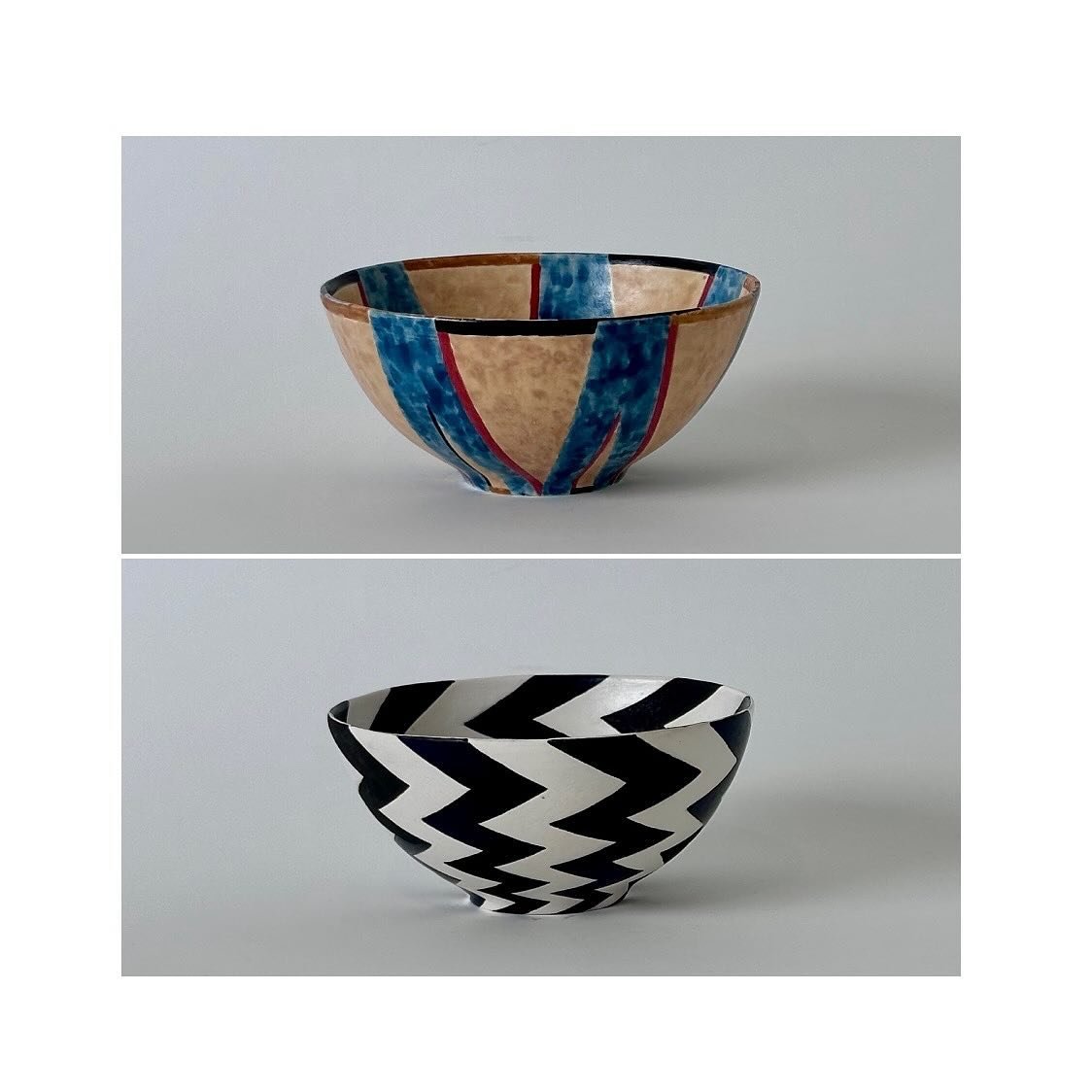 2/3  Small Bowls
 #pottery #ceramics #ceramica #keramic #keramica #ceramicart #ceramicartist #art #womeninceramics #collectingart #collectingceramics #londonart #londonceramics #geometricart #ukceramics #carolinecoleceramics #ccceramics #sellingceram