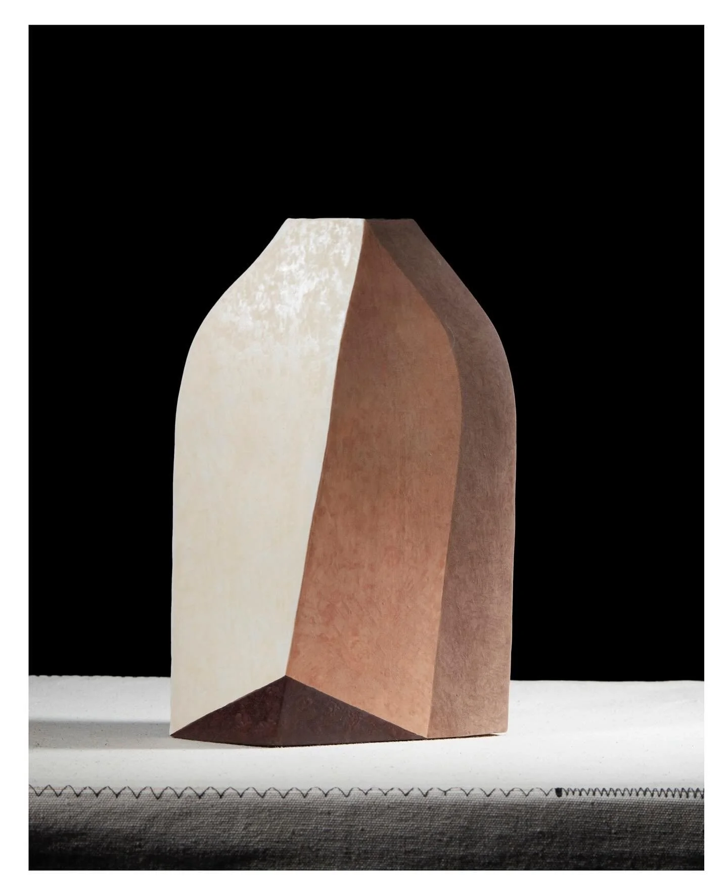 2/3 Trompe L&rsquo;oeil Bottle 
Beautifully photographed by Alex Braun

#pottery #ceramics #ceramicart  #collectingceramics #ceramicsofinstagram #geometricart #carolinecoleceramics #ccceramics #buyingceramics #luxurylifestyle #luxuryaccessories #home