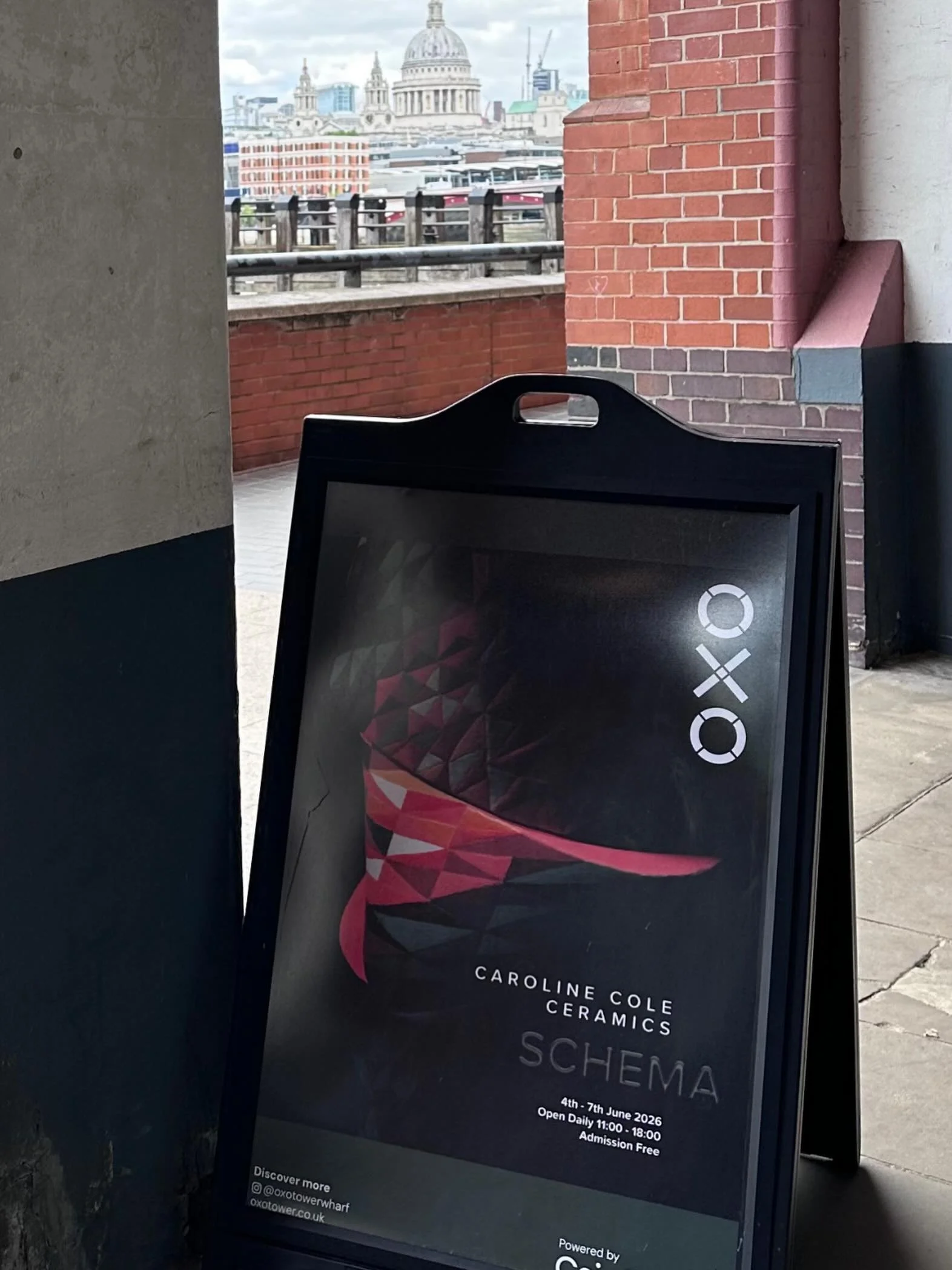 My show is open this weekend&hellip;.. 11.00 to 18.00 Saturday and Sunday. 
OXO Gallery on the Southbank. Nearest tube is Blackfriars (south exit).
Do come along!
#oxogallery #oxotower