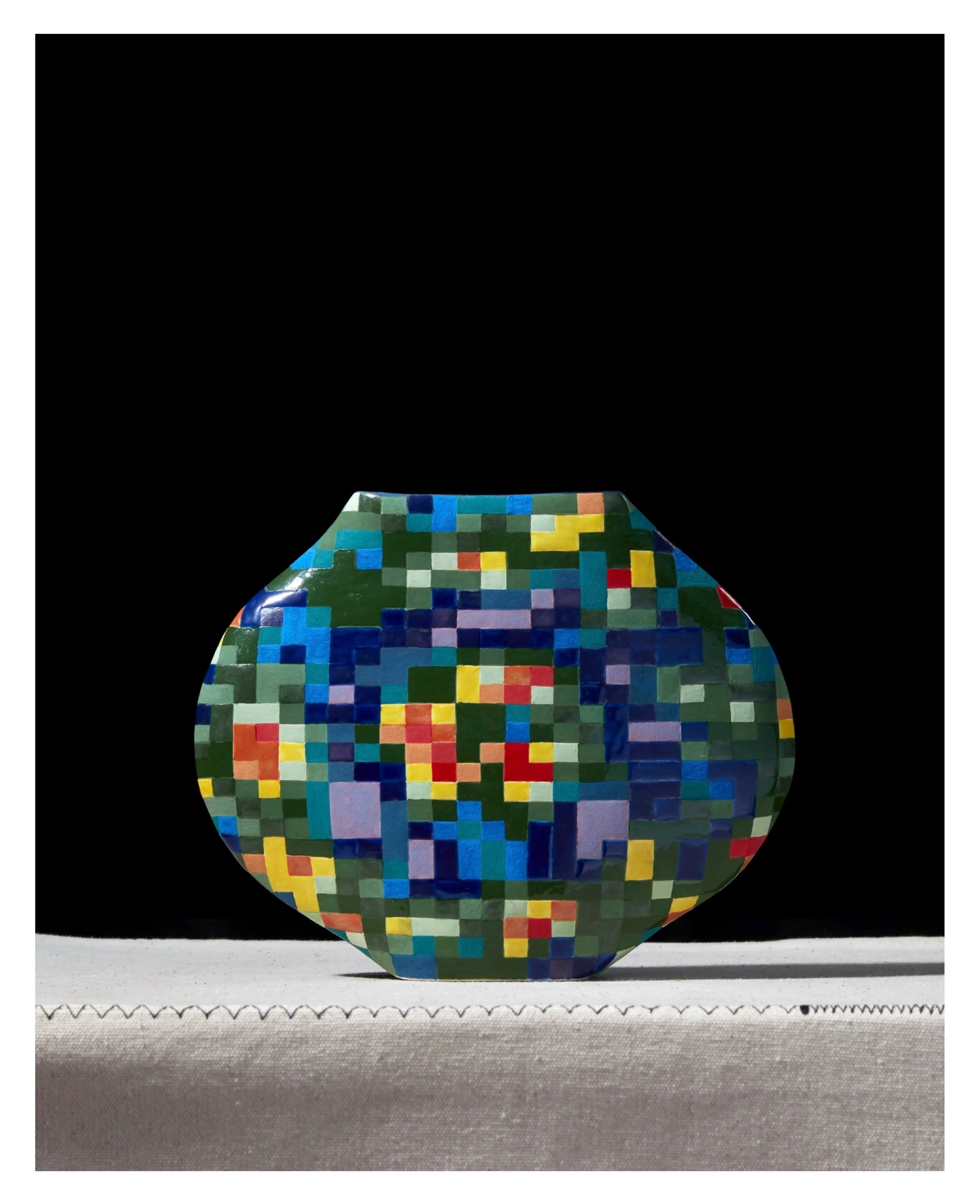 1/3 a Little Discoid inspired by NASA&rsquo;s imagery of the Dawn of Light 13.7 billion years ago. 
#NASA #dawnoflight #carolinecoleceramics #artandscience