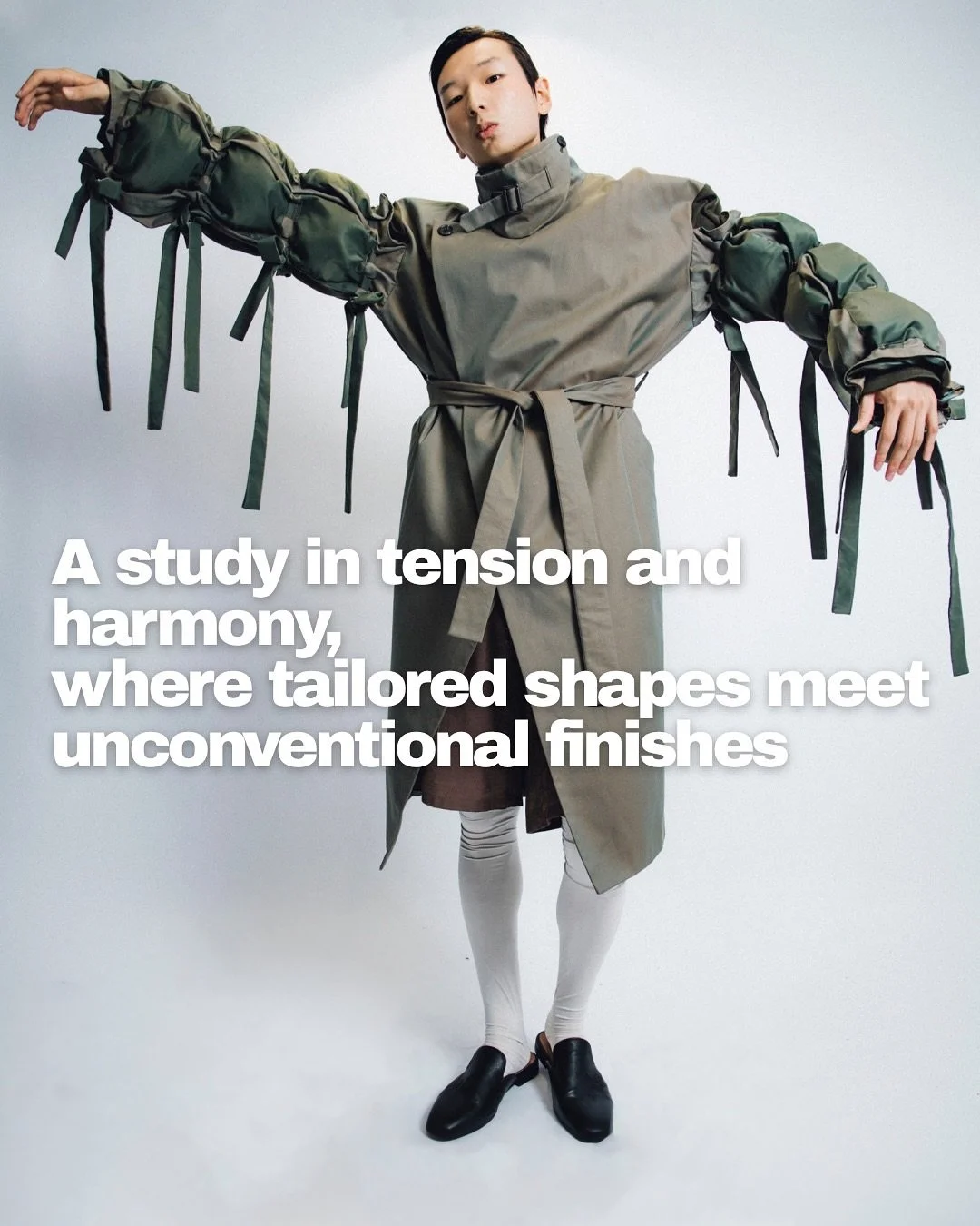 Yonzu redefines what clothing can be. Sculptural silhouettes meet raw, unconventional finishes; tailored forms collide with unexpected textures. It&rsquo;s a study in tension and harmony, where boundaries dissolve and identity is never fixed.

This s