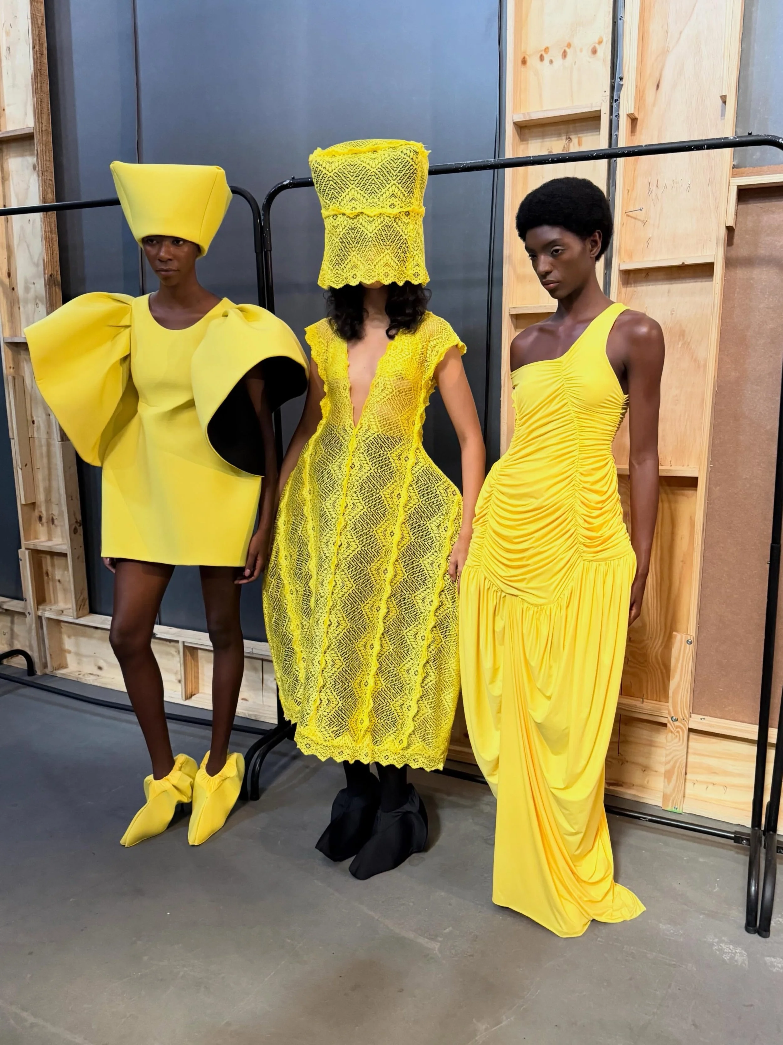 Brazilian designer @argalji__ explores sculptural silhouettes, exaggerated proportions and 1980s Carnaval references through a striking language of volume, moulage and construction.

Trained at Parsons in New York and Central Saint Martins in London,