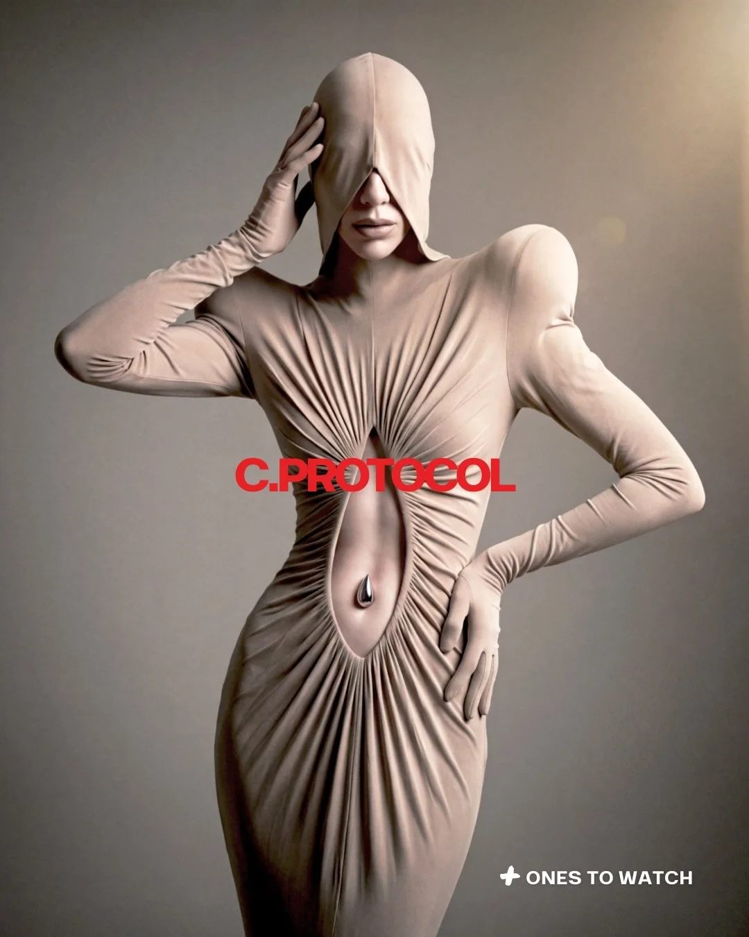 ONES TO WATCH | C.PROTOCOL
What might clothing become in a future civilisation?

C.PROTOCOL explores the relationship between the human body, objects and the unknown through fashion that moves between garment, sculpture and digital experimentation.

