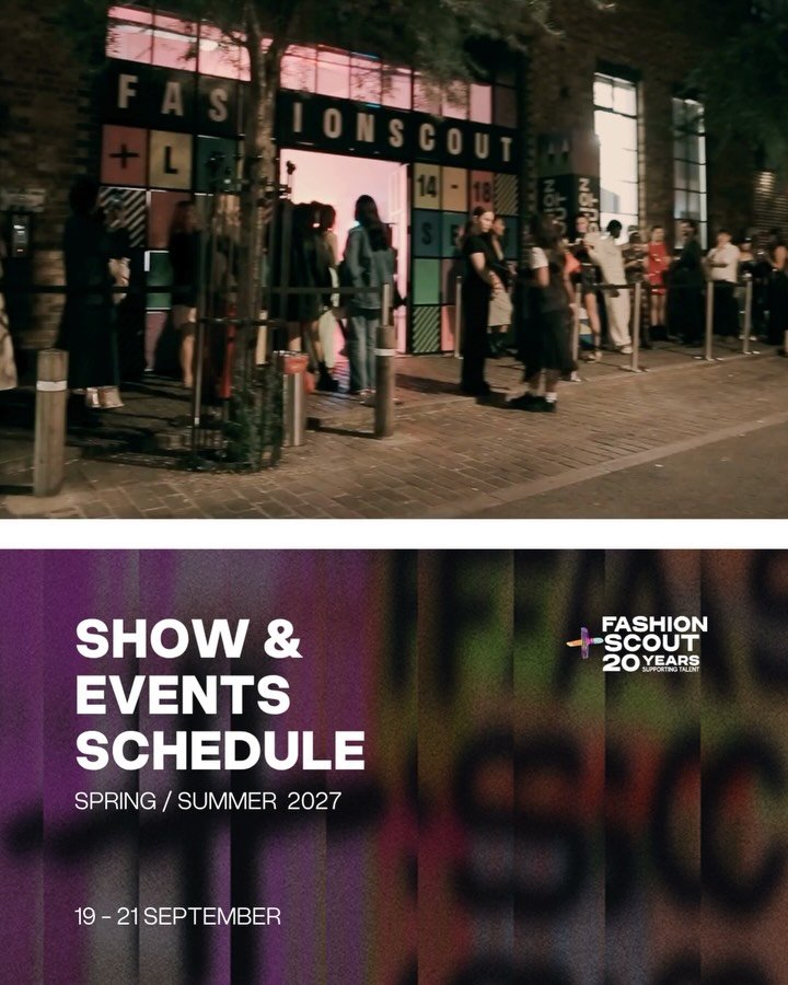 THIS WEEKEND AT FASHION SCOUT.

Three days of catwalk shows, new talent, exhibitions and events as Fashion Scout returns to London Fashion Week for our 20th anniversary season.

From established international names and returning Fashion Scout designe