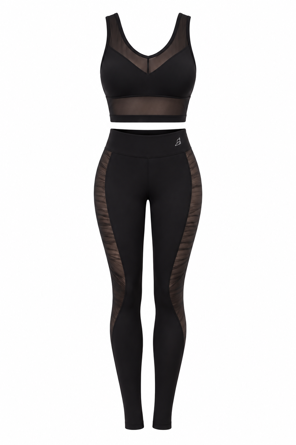 Ester Sheer Flow Set ( Crop Top + Legging)