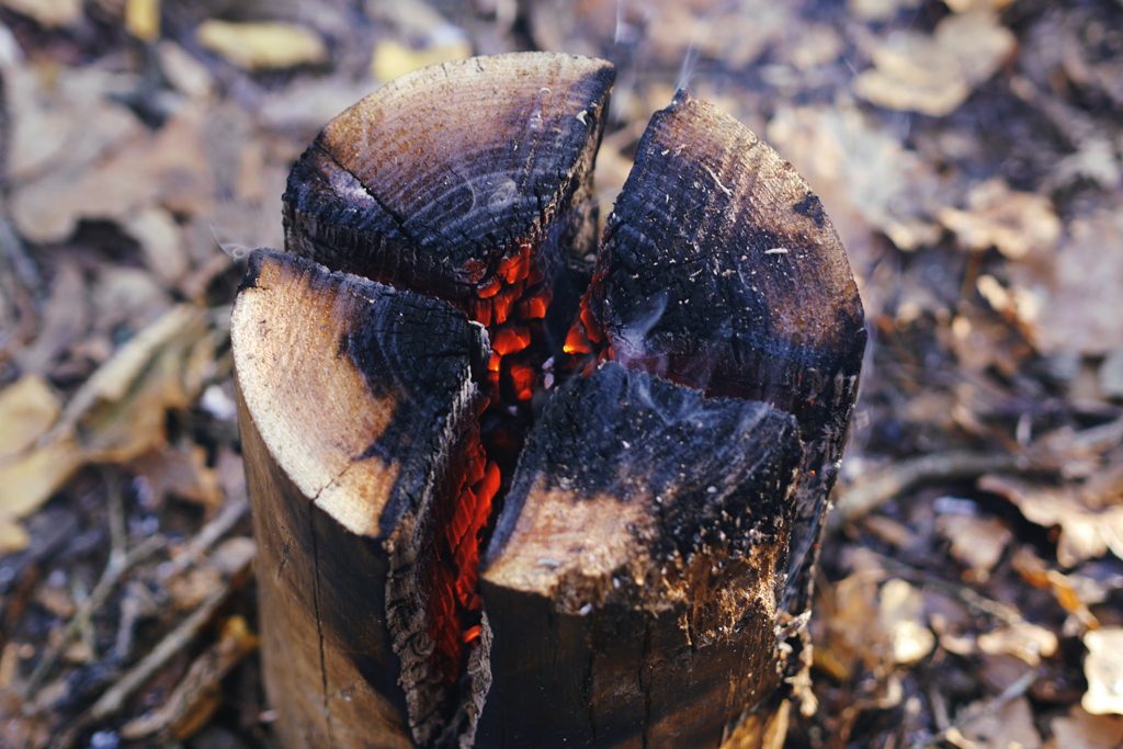   Embers in the Swedish Torch.  