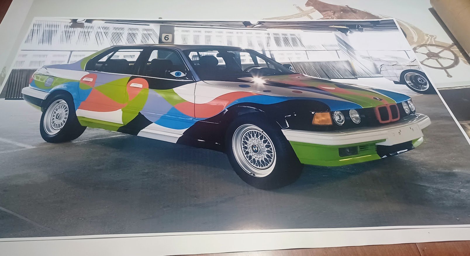 STUNNING Large Cesar Manrique 1990 BMW Art Wall Art CAR PHOTO PRINT Poster NEW