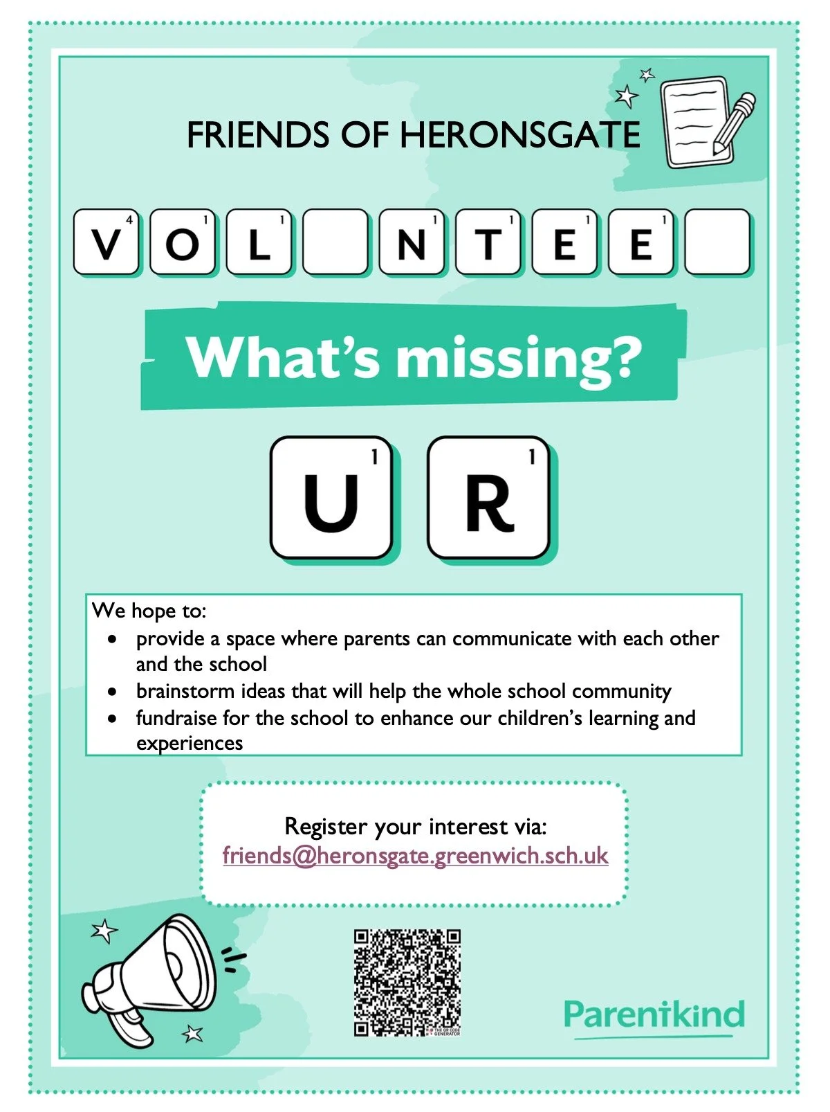 Interested in joining our Friends of Heronsgate? 
Sign up via friends@heronsgate.greenwich.sch.uk