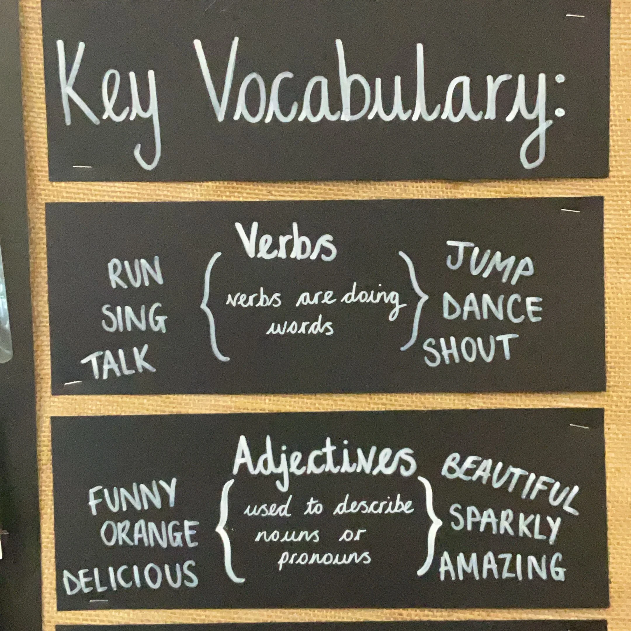 Key vocabulary