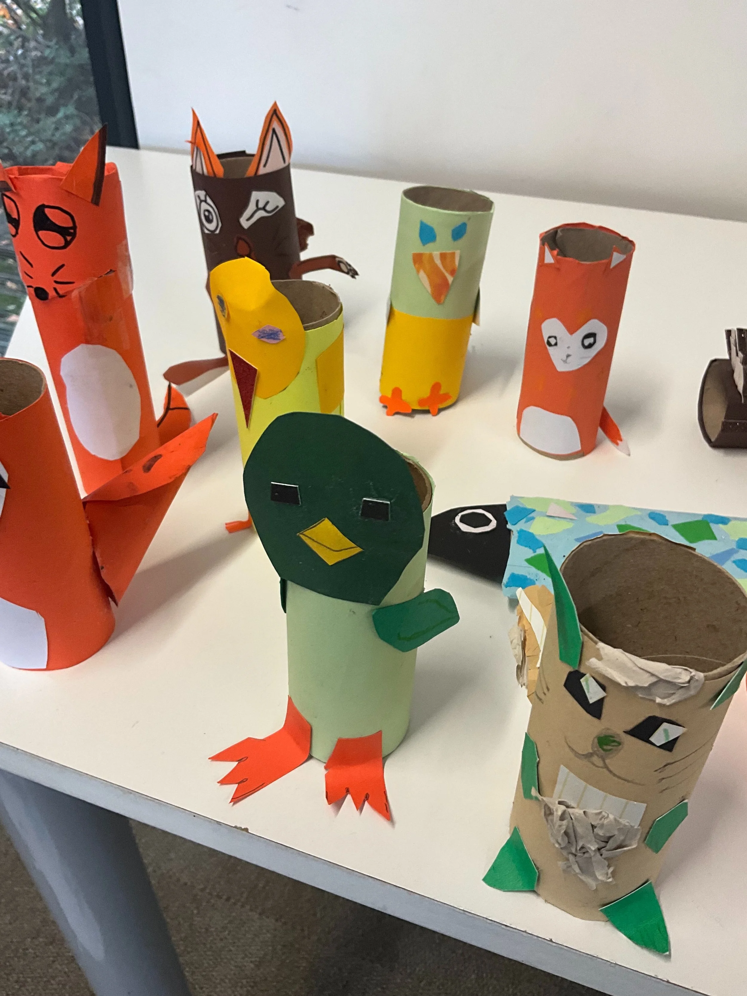 Amazing woodland creatures for our animation project with @kidsartfilmcamp