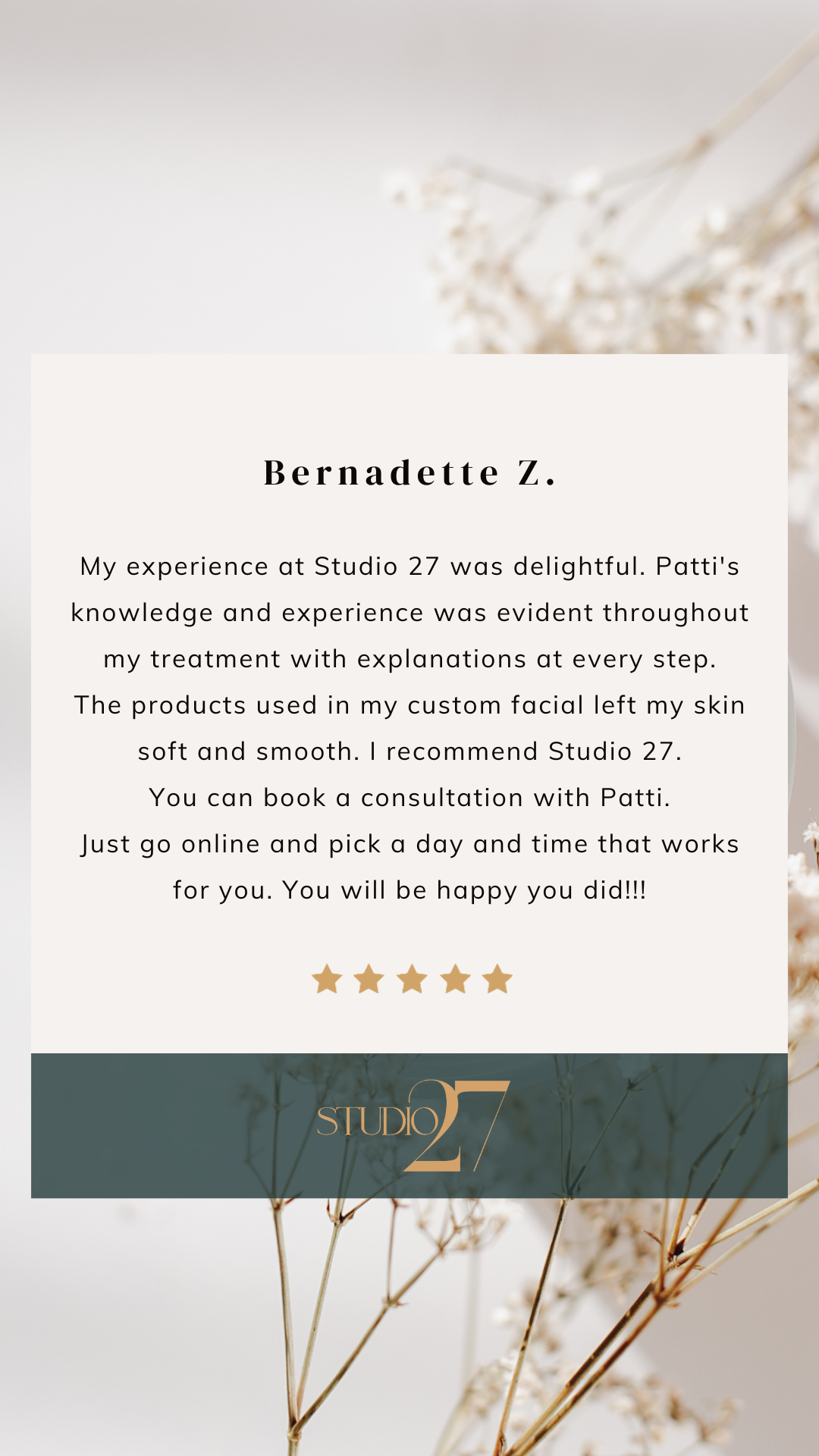 Bernadette Z. - review story.png