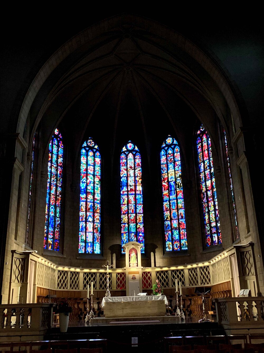 Stained Glass Windows in Notre Dame Cathedral in Luxembourg City.jpg
