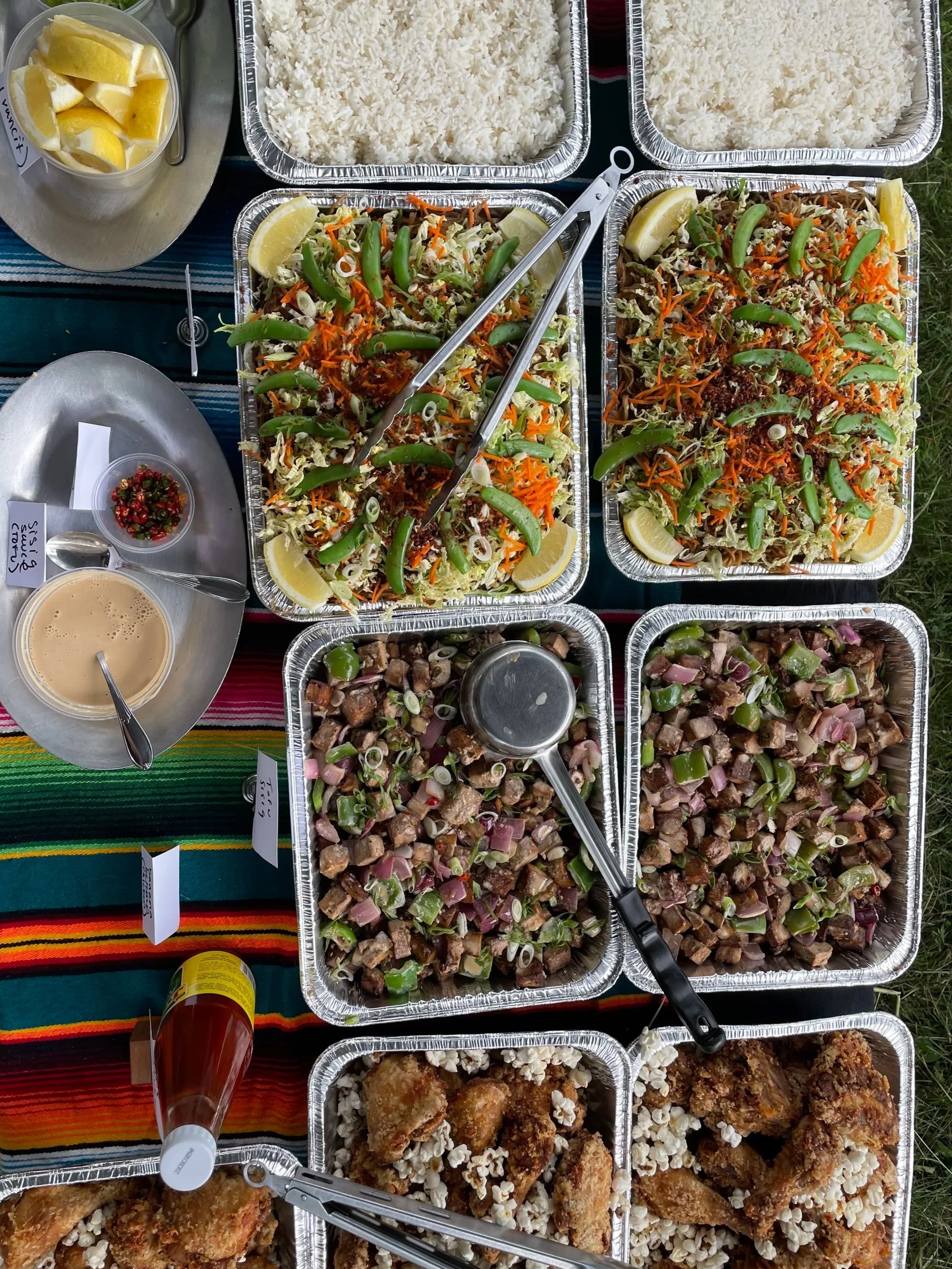 Drop-off Catering Trays with Setup