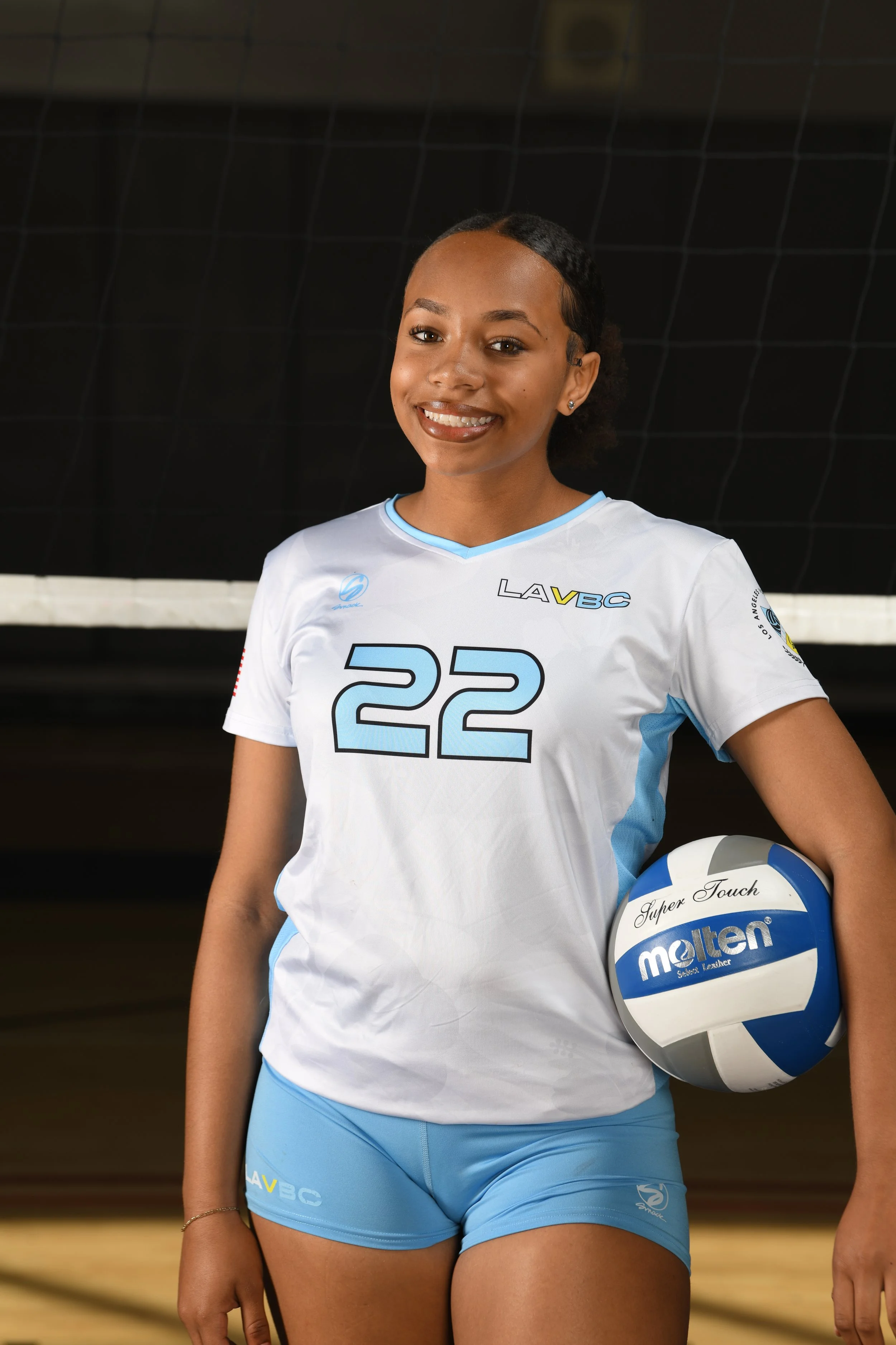 Los Angeles Volleyball Club player in a Los Angeles Volleyball Club Jersey #22