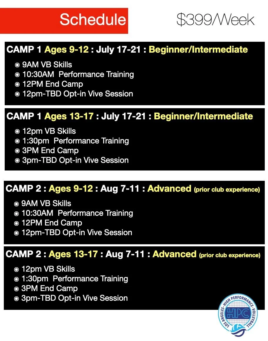 Summer Camps — Los Angeles Volleyball Club