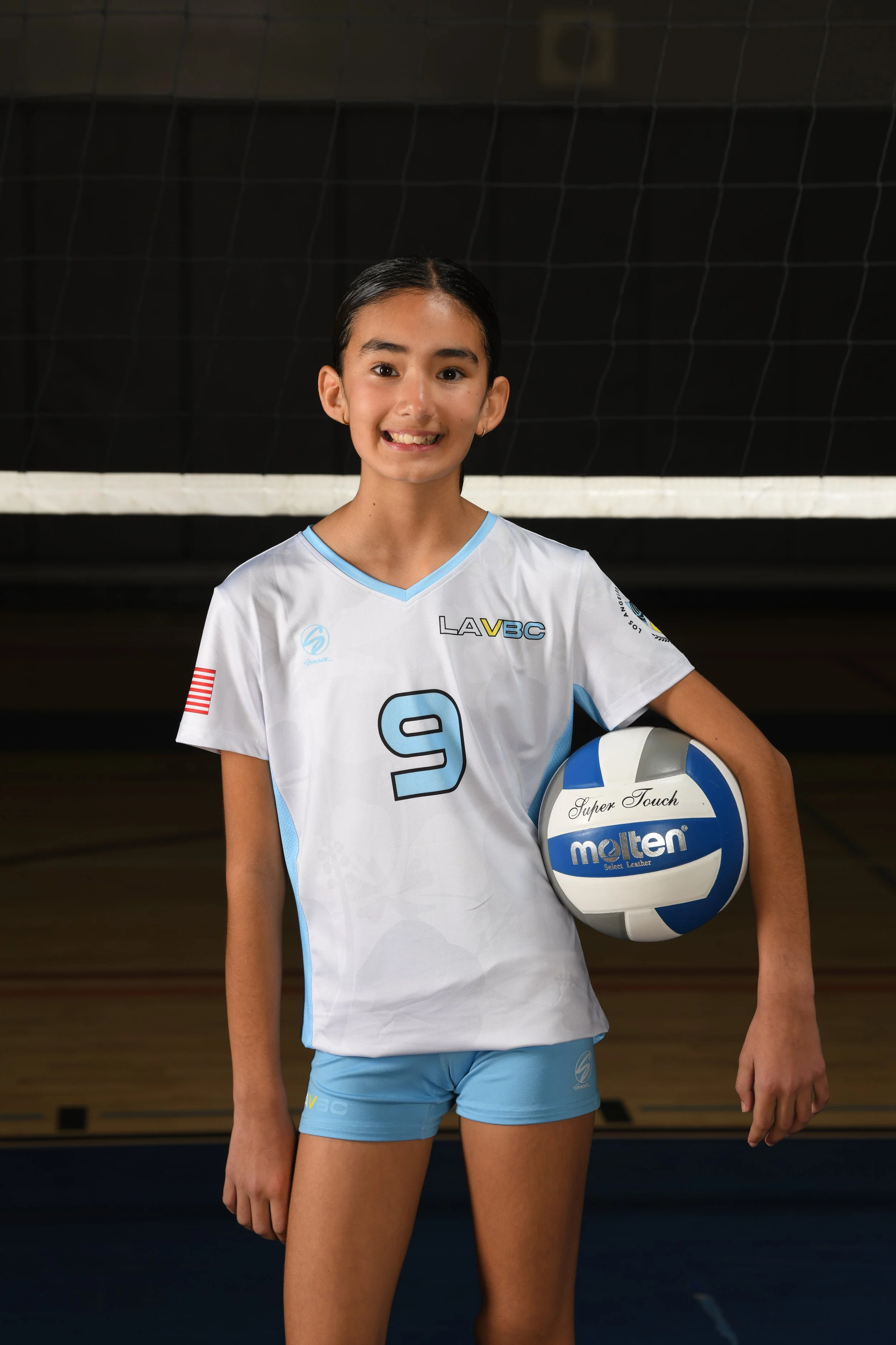Los Angeles Volleyball Club player in a Los Angeles Volleyball Club Jersey #9