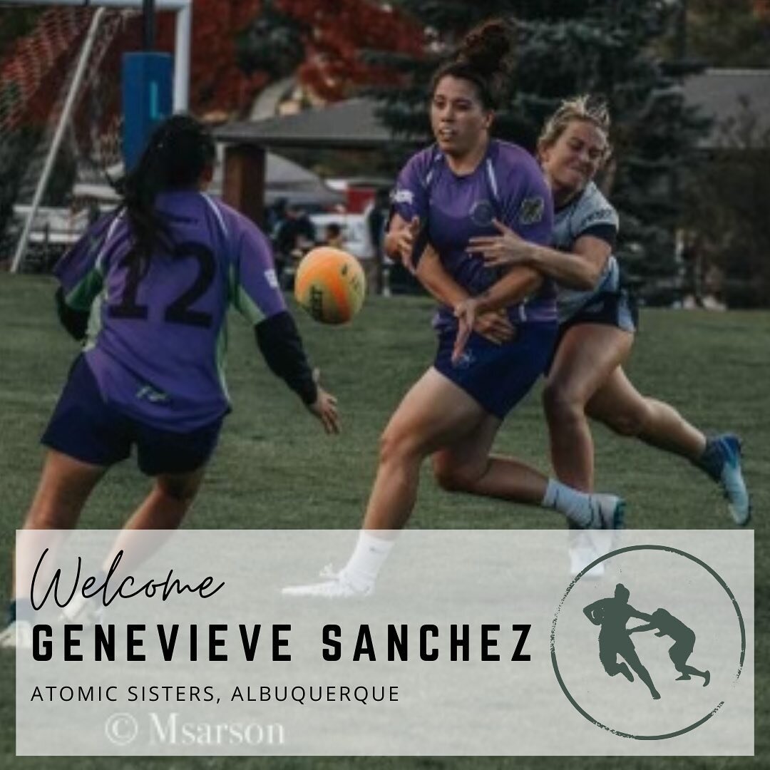 Excited to start introducing go forward athletes to this little community of ruggers committing to growing forward 🫶

🏉Genevieve plays for @atomicsistersrugby in New Mexico! 👀Watch out for her stiff arms on the pitch at lock or flanker 
🎤Her curr