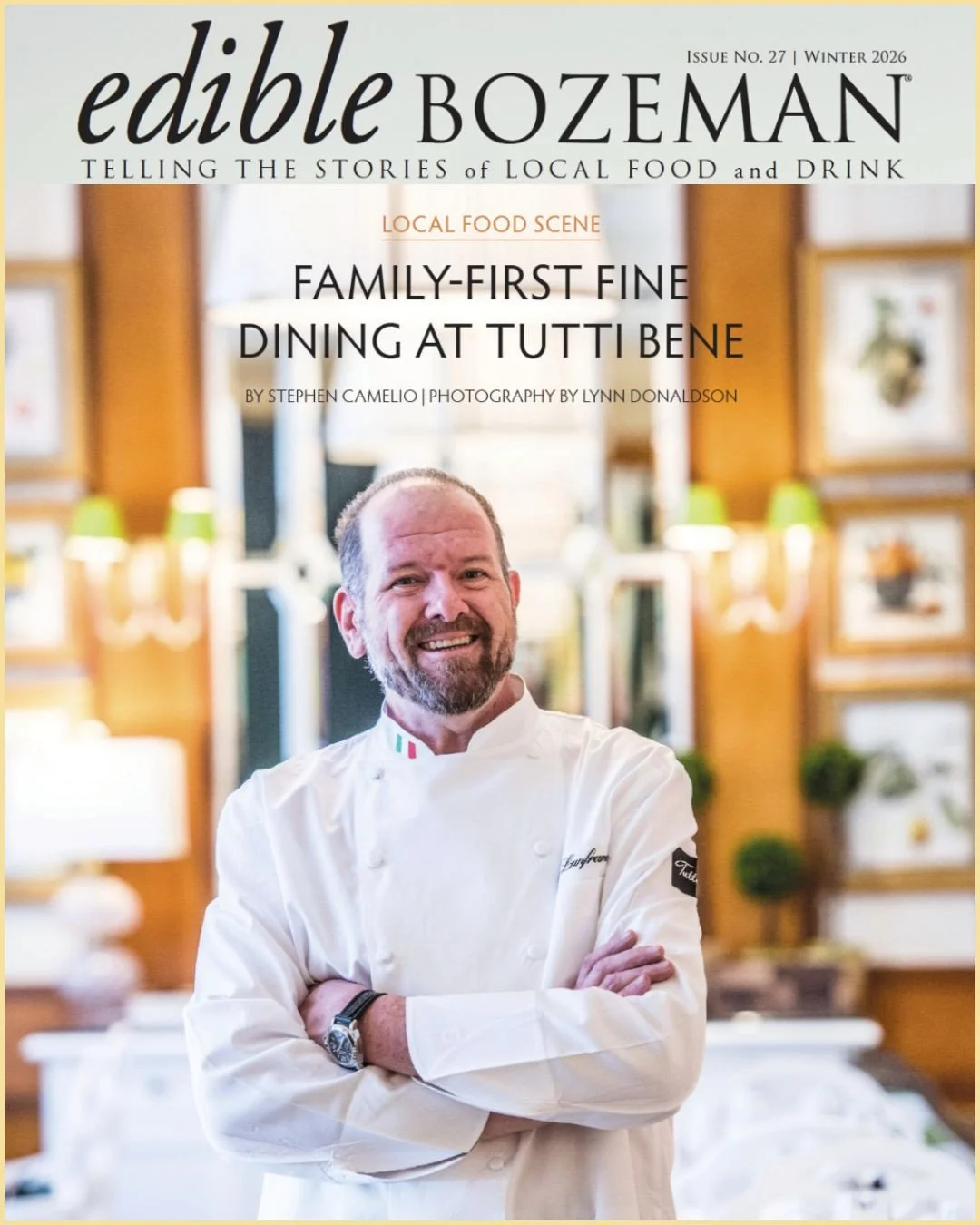 ✨️Tutti Bene takes center stage in @EdibleBozeman with a beautiful four-page feature by Stephen Camelio. The in-depth story traces how longtime friendships, shared history, and a shared love of Italian food brought @tuttibenemt to life. Thank you to 