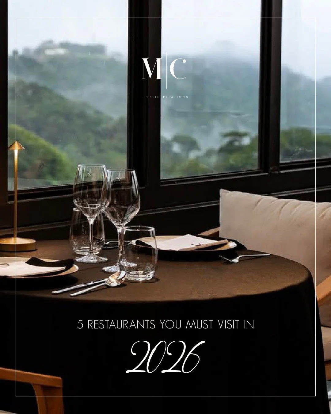 Five Restaurants You Must Visit in 2026 🍽️🌍⁠
A curated list of must-dine destinations for the year ahead:⁠
✨ @viiibyselanne (Laguna Beach): An exclusive, limited-seating tasting experience⁠
✨ @TuttiBeneMT (Bozeman): Refined Italian dining in a whim
