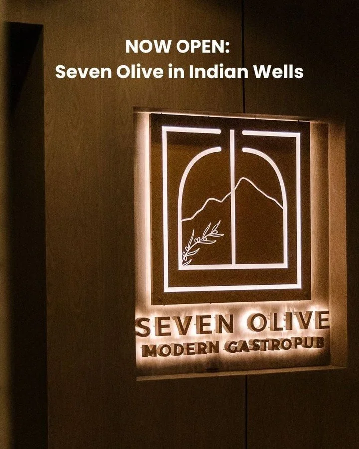 Big news from the desert 🌵✨ Client spotlight: @RenaissanceEsmeralda has unveiled Seven Olive, a sleek new gastropub serving elevated comfort fare, craft cocktails, and a new social hub for Coachella Valley visitors. Now open - and worth the reservat