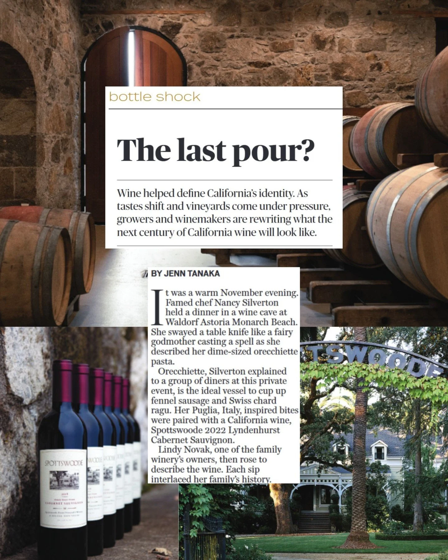🍷Wine is facing a moment of reckoning.⁠
⁠
A recent feature in @socalnewsgroup Premium Magazine explores the challenges reshaping California&rsquo;s wine industry - from changing consumer habits and lower alcohol consumption to rising production cost
