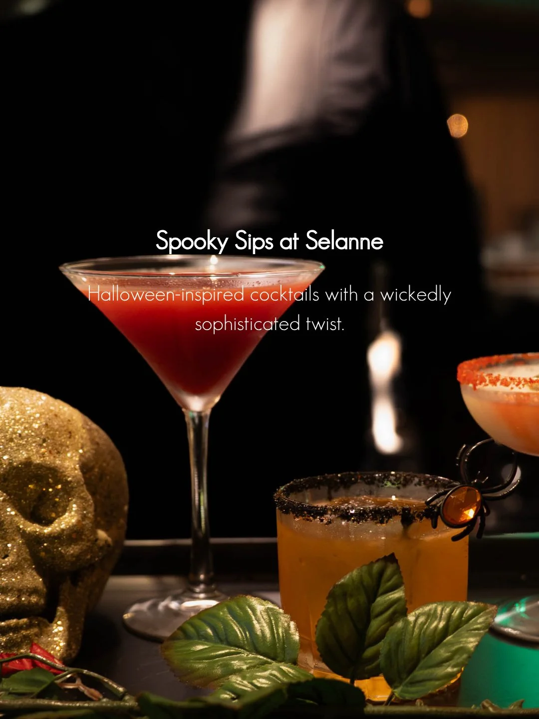 A spirited way to toast Halloween! 🎃 From the bright notes of Blackberry Lemon Martini to the decadent White Chocolate + Coconut and the playfully named Trick Or Treat, Selanne Steak Tavern is serving up a seasonal lineup with plenty of personality.