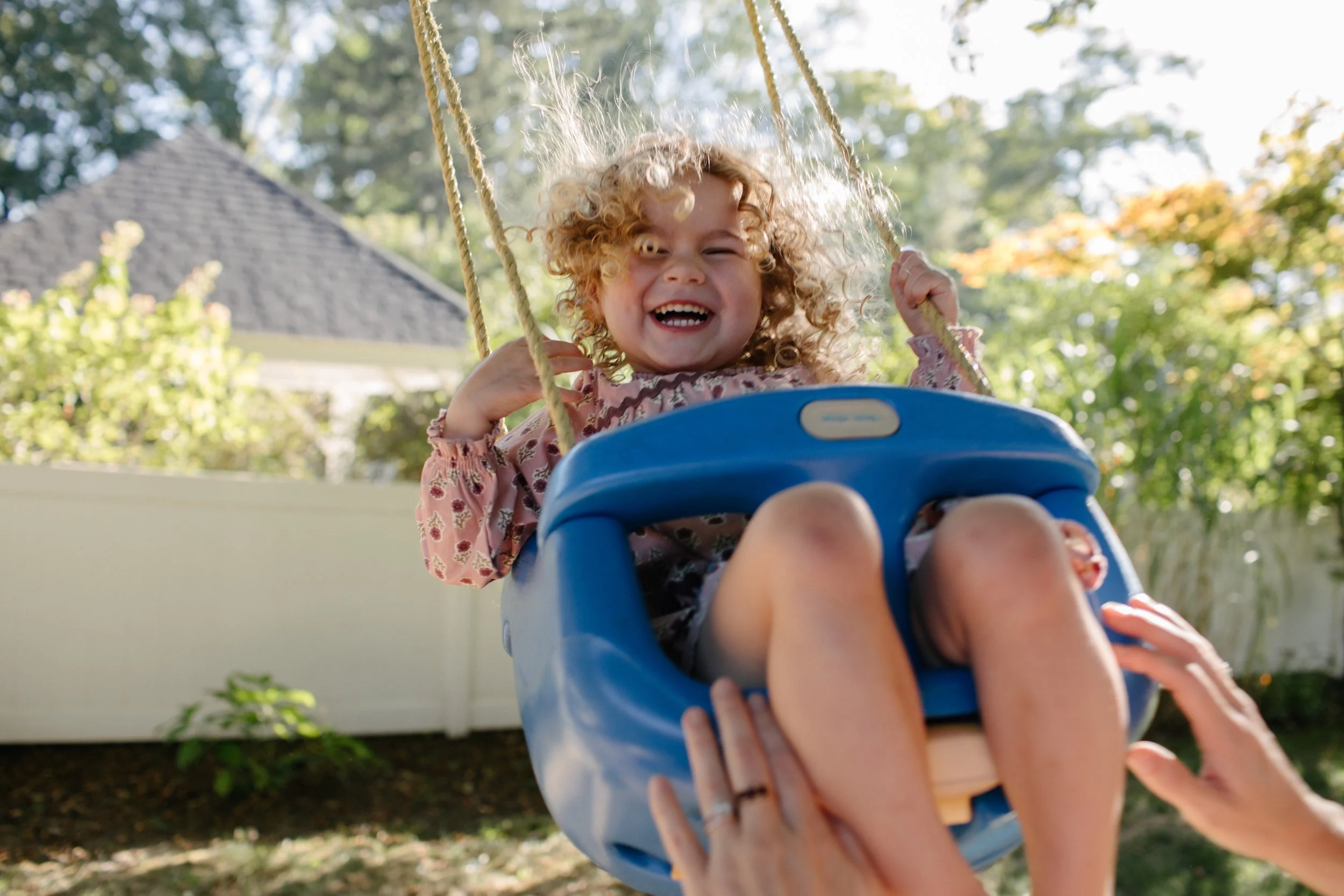 girl on a swing