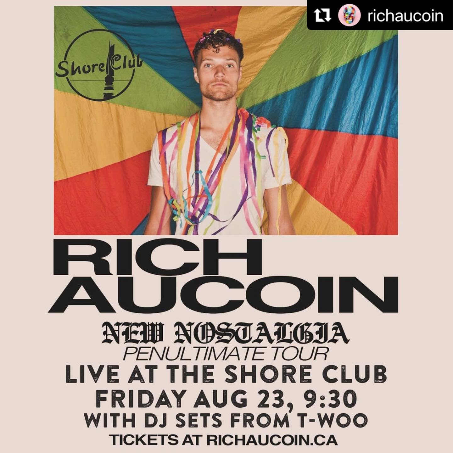 #Repost @richaucoin 
・・・
mark your summer calendars! what started by playing a red bull bus in the rain with @yukonblonde years ago, has turned into a ranging annual sweaty summer dance beach party at @shoreclub.ca! last year was the best yet! lookin