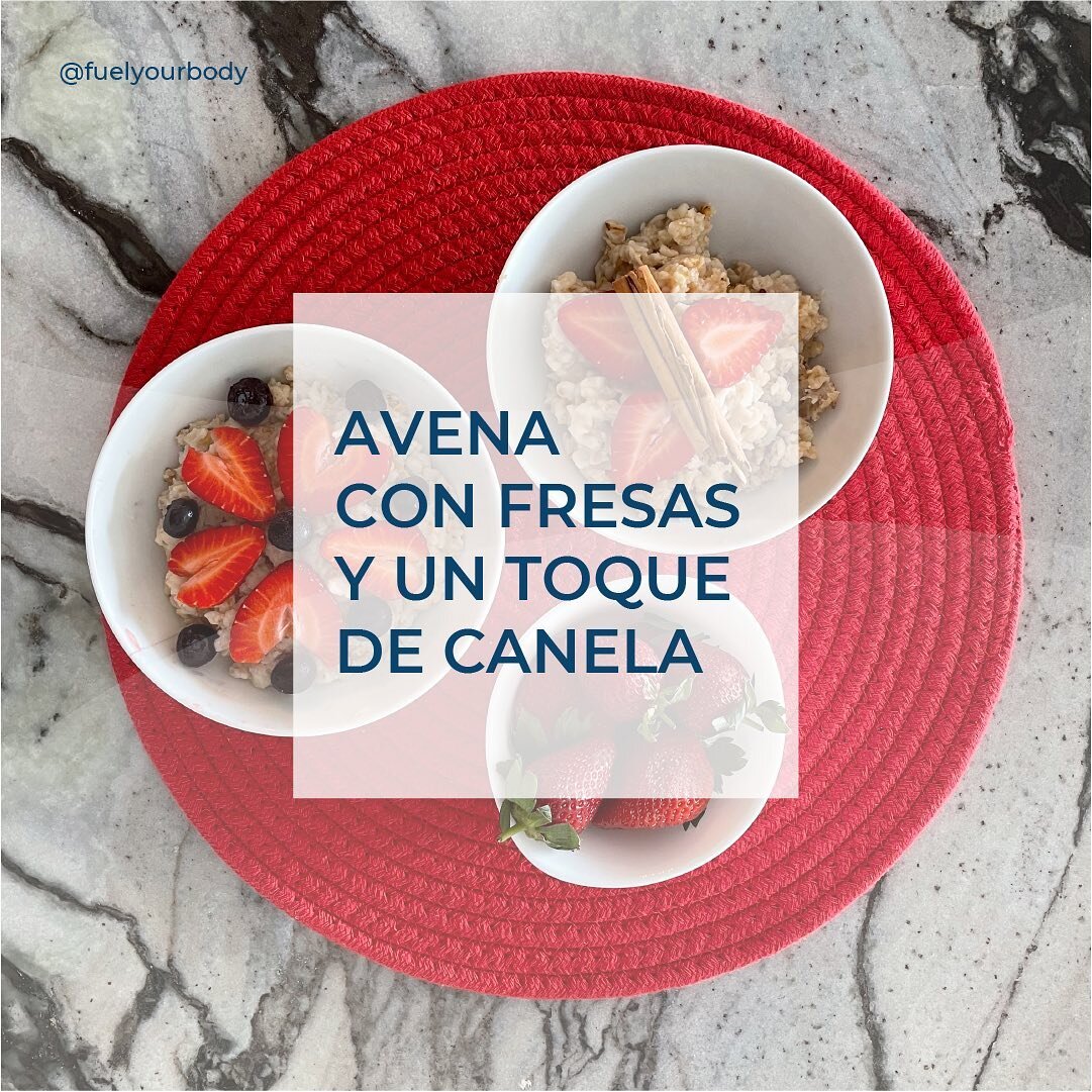 &iexcl;FELIZ SAN VALENTIN!
Para empezar este d&iacute;a que tal este desayuno o snack.

AVENA CON FRESAS Y UN TOQUE DE CANELA
Media taza de avena, media rama de canela y la puedes cocer con agua o leche de almendra.
Agr&eacute;gale tambi&eacute;n pro