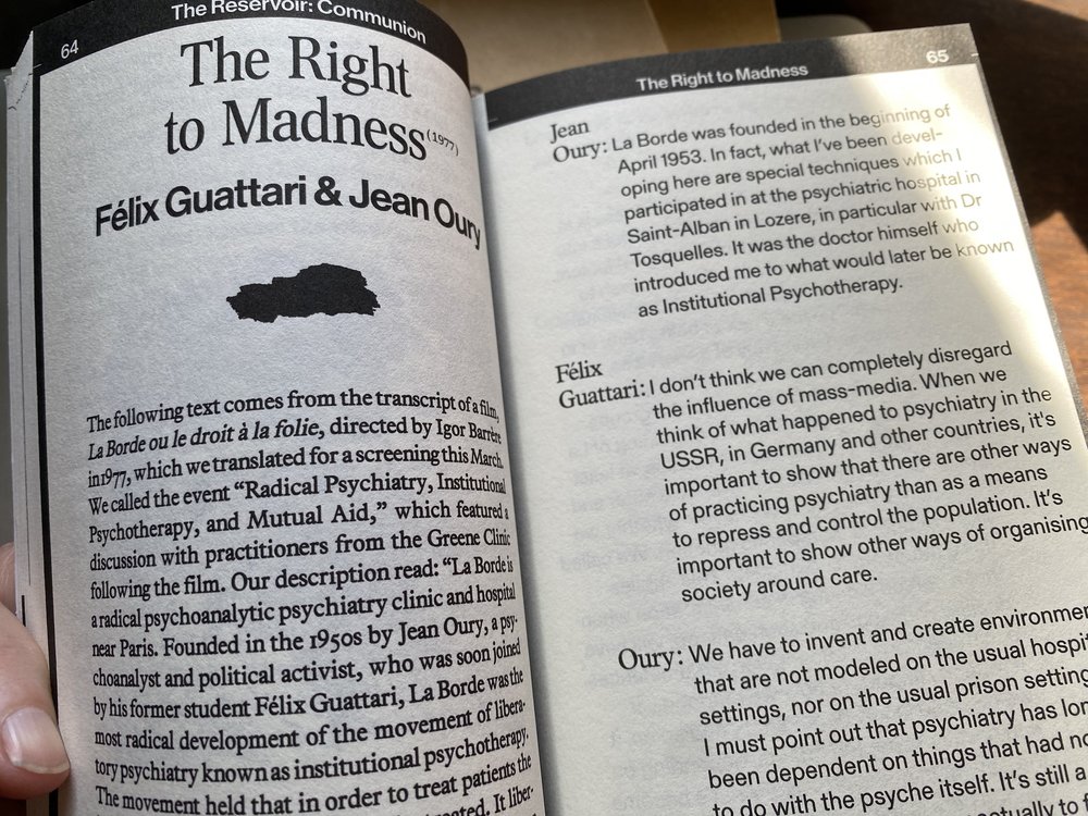 The Right to Madness by Félix Guattari and JeanOury
