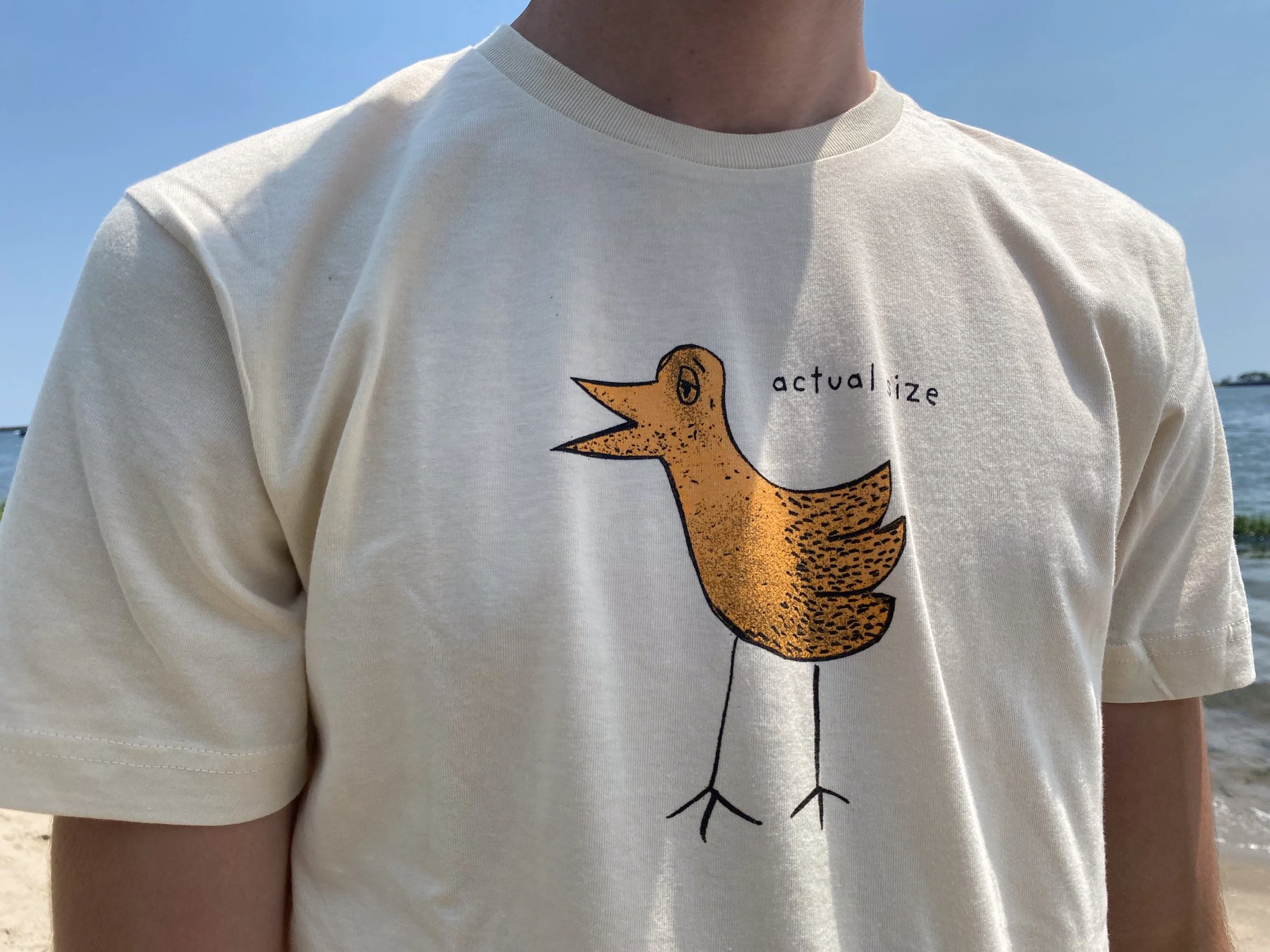 Actual Size Tee in Vintage White