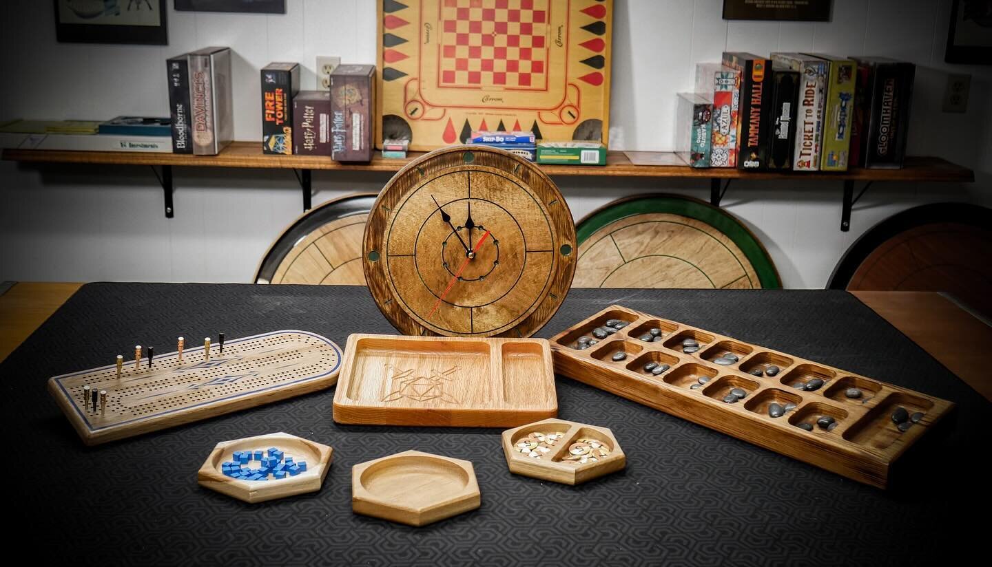 ✨Crokinole Tournament Prizes✨
Check out these custom pieces made by Bill @scheetz_lumber 😍
Bill creates exquisite handmade luxury wood board games and we are so excited to be partnering with him to put on our first ever Crokinole Tournament. 

Check