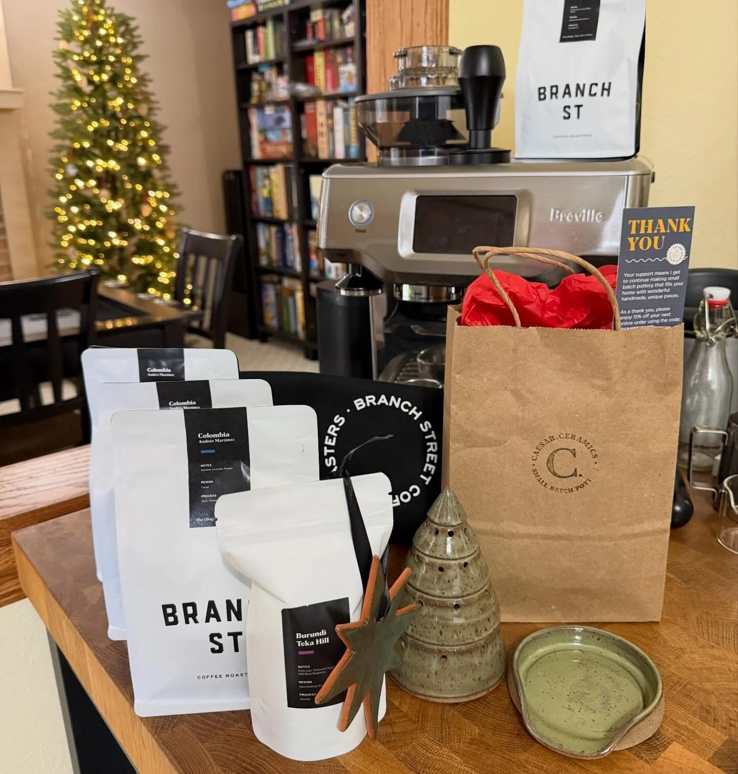 Don&rsquo;t forget to support small businesses today and everyday! 
@branchstreetcoffee 
@caesar.ceramics
