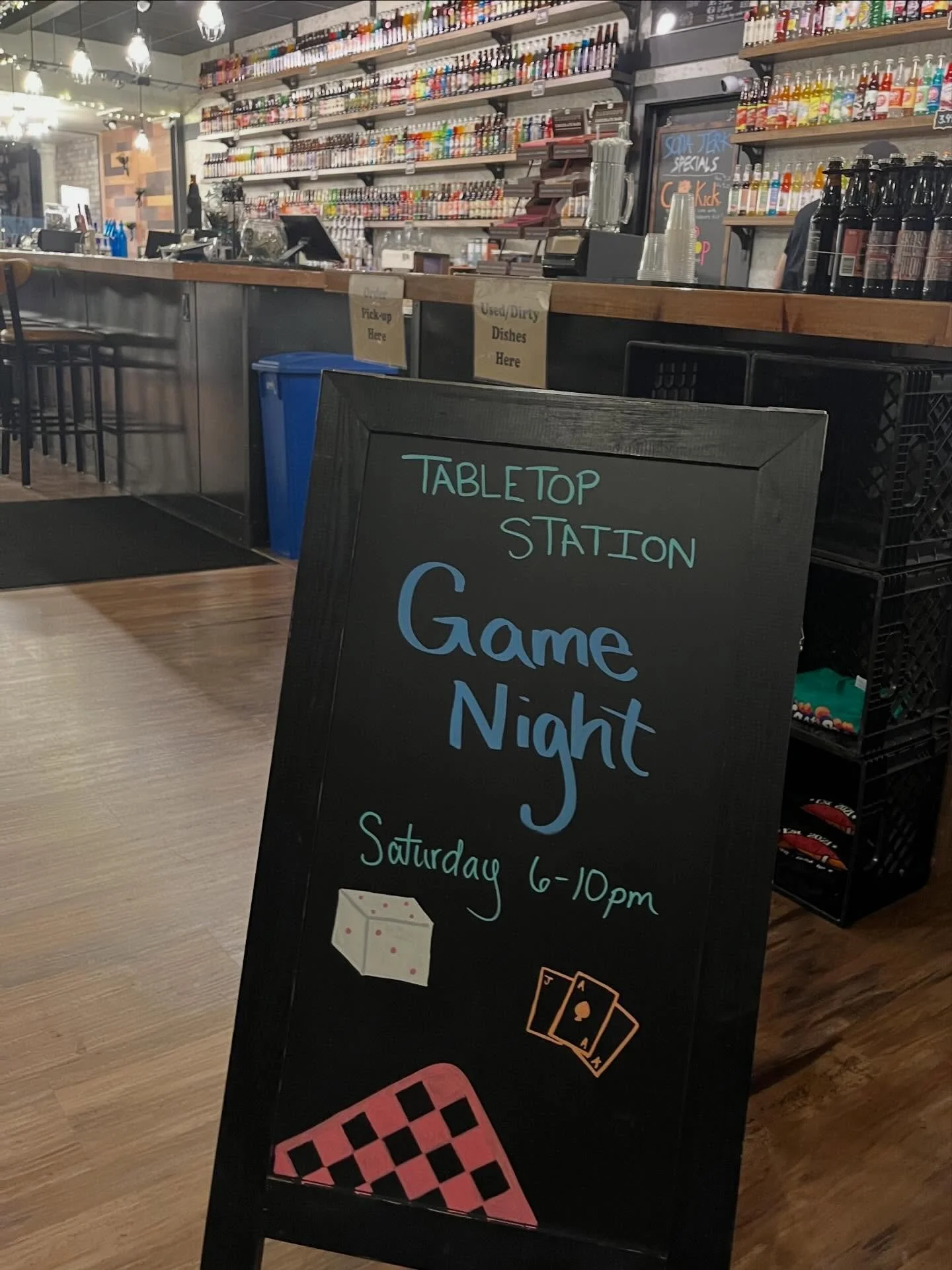 Tabletop Station Game Night
 @kastironsoda 
Saturday ❄️ Dec. 6th ❄️ 6&ndash;10pm

Ice cream, floats, draft root beer &amp; 500+ sodas, plus a whole night of tabletop games. 
We&rsquo;ll even suggest &amp; teach you how to play. 

Come hang out, sip s