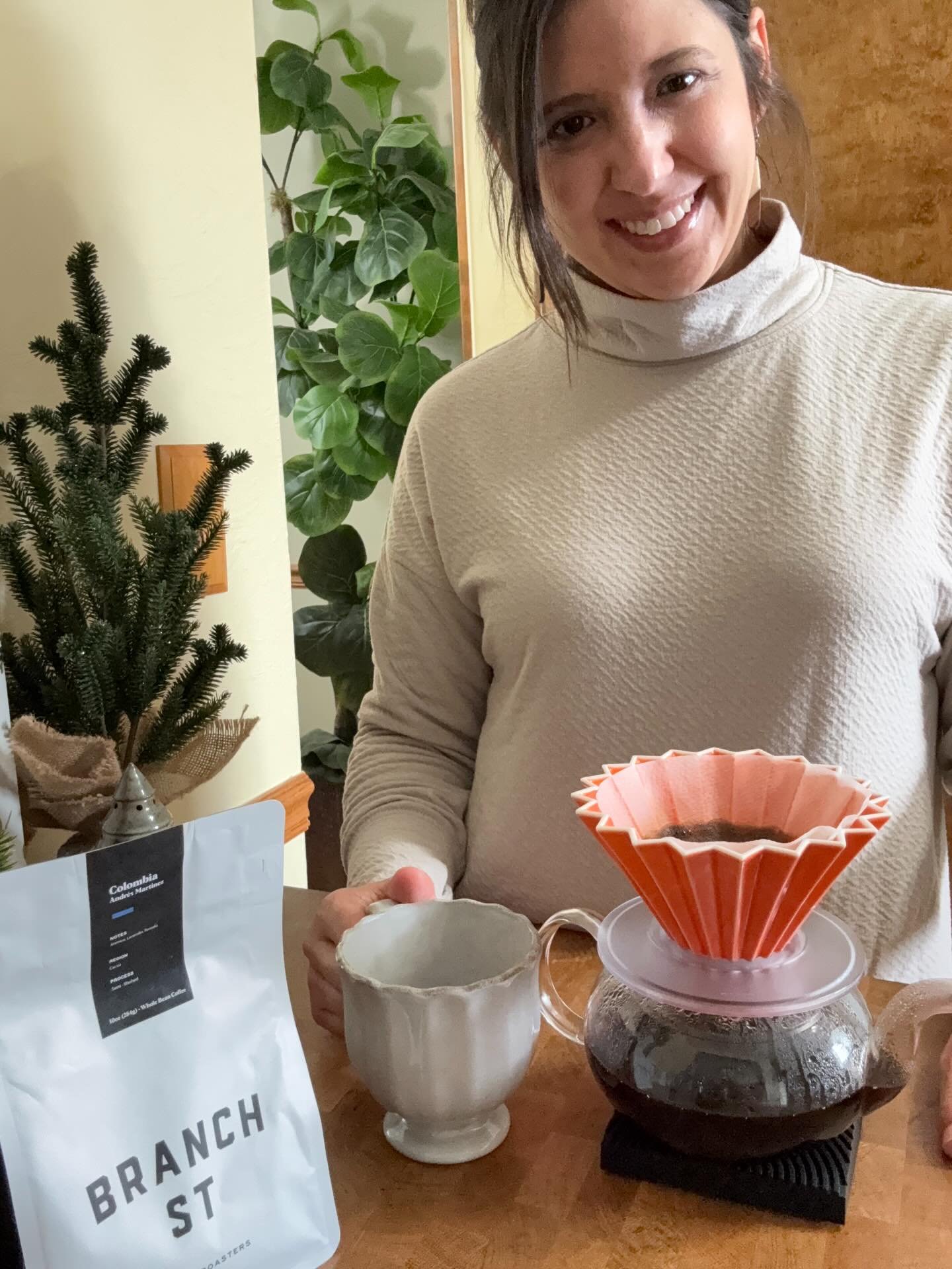 My recent @branchstreetcoffee favorite: Colombia &ndash; Andr&eacute;s Martinez @andresmartinezg_3 
Fruity, fresh and absolutely delightful!
 Thanks to @bansheethekid for recommending it.  She knows my love for Ethiopia Yirgacheffe and it absolutely 