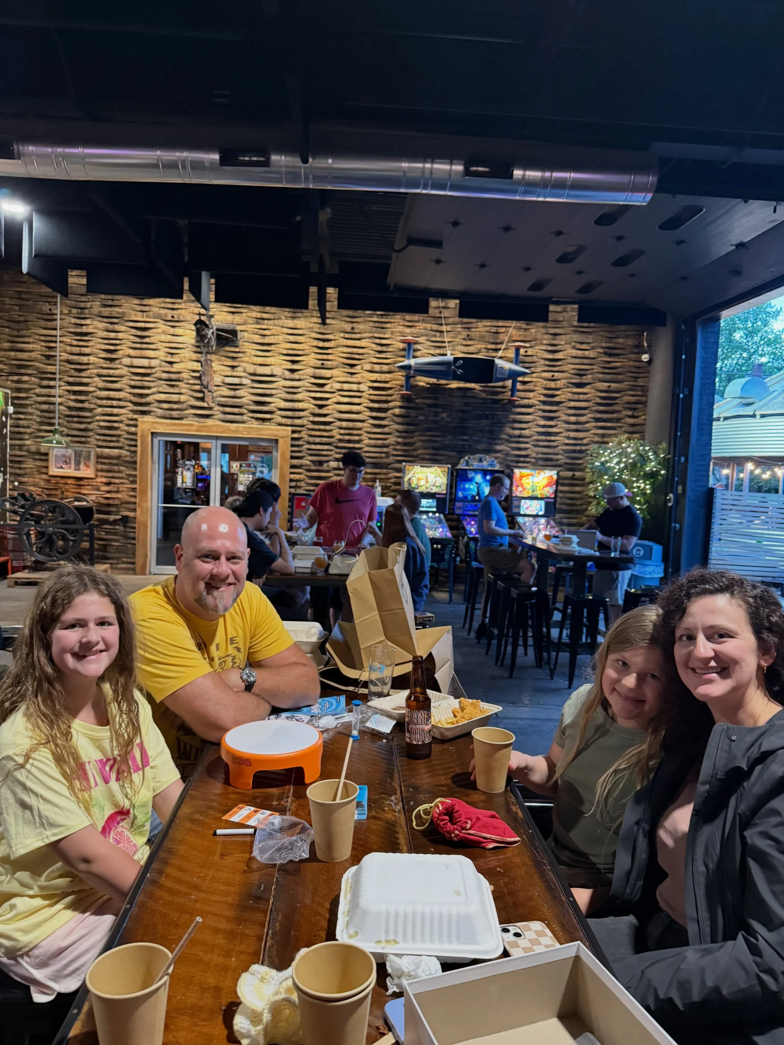 4th Friday Tabletop Station Game Night at @birdfishbrew 🧡 #columbianaohio 

Join us for a fun evening this Friday the 22nd. Enjoy crispy chicken sandwiches from @hey.chicky.eats and delicious treats from @totally80siceicecream ! 

Show Up. Play. Con