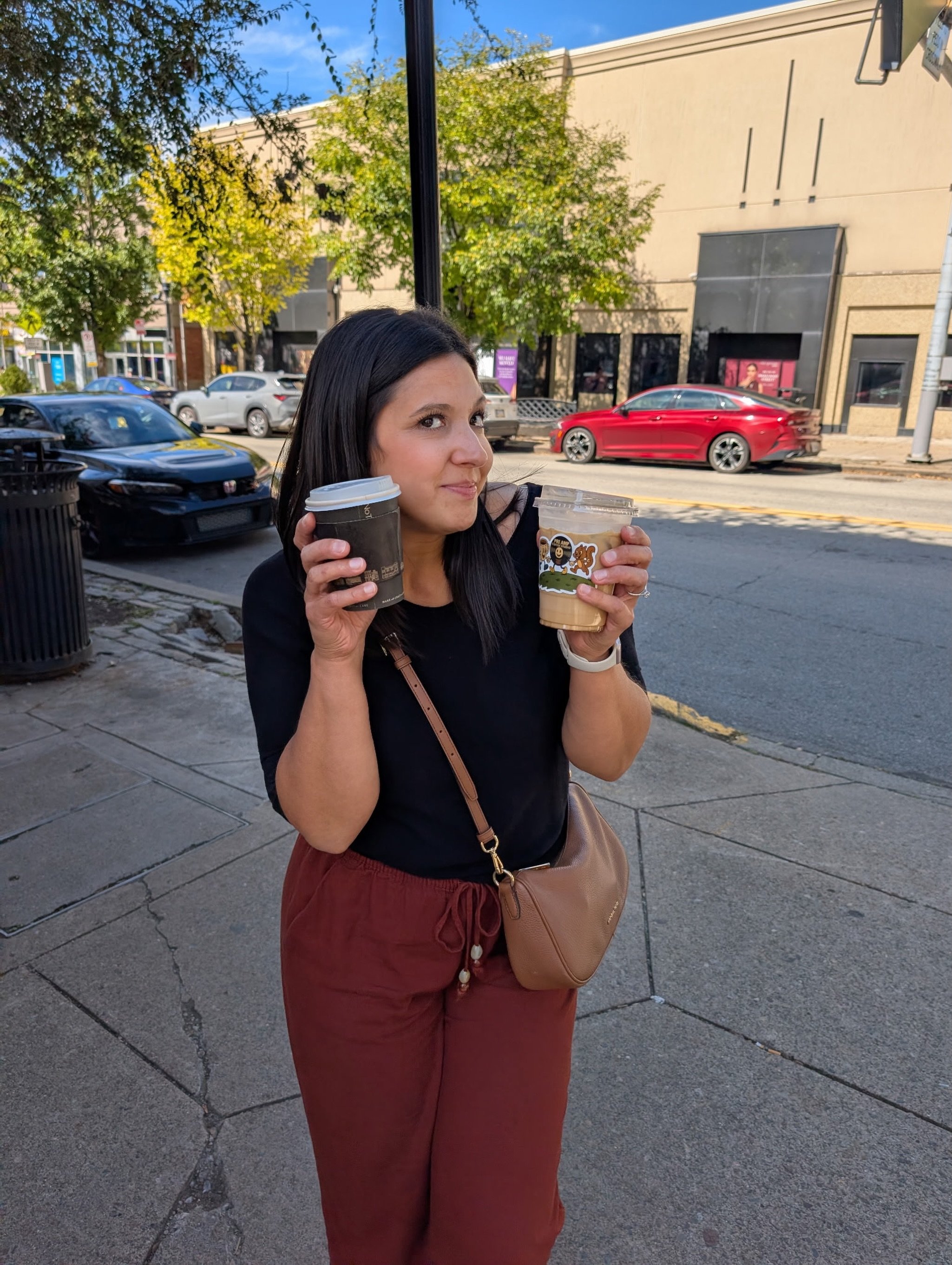 When Squirrel Hill has 2 speciality coffee shops within a few steps. 

Must try them both! 
@preamp.coffeestudio @commonplacecoffee 

Hot &amp; Cold beverage 
Success ✔️