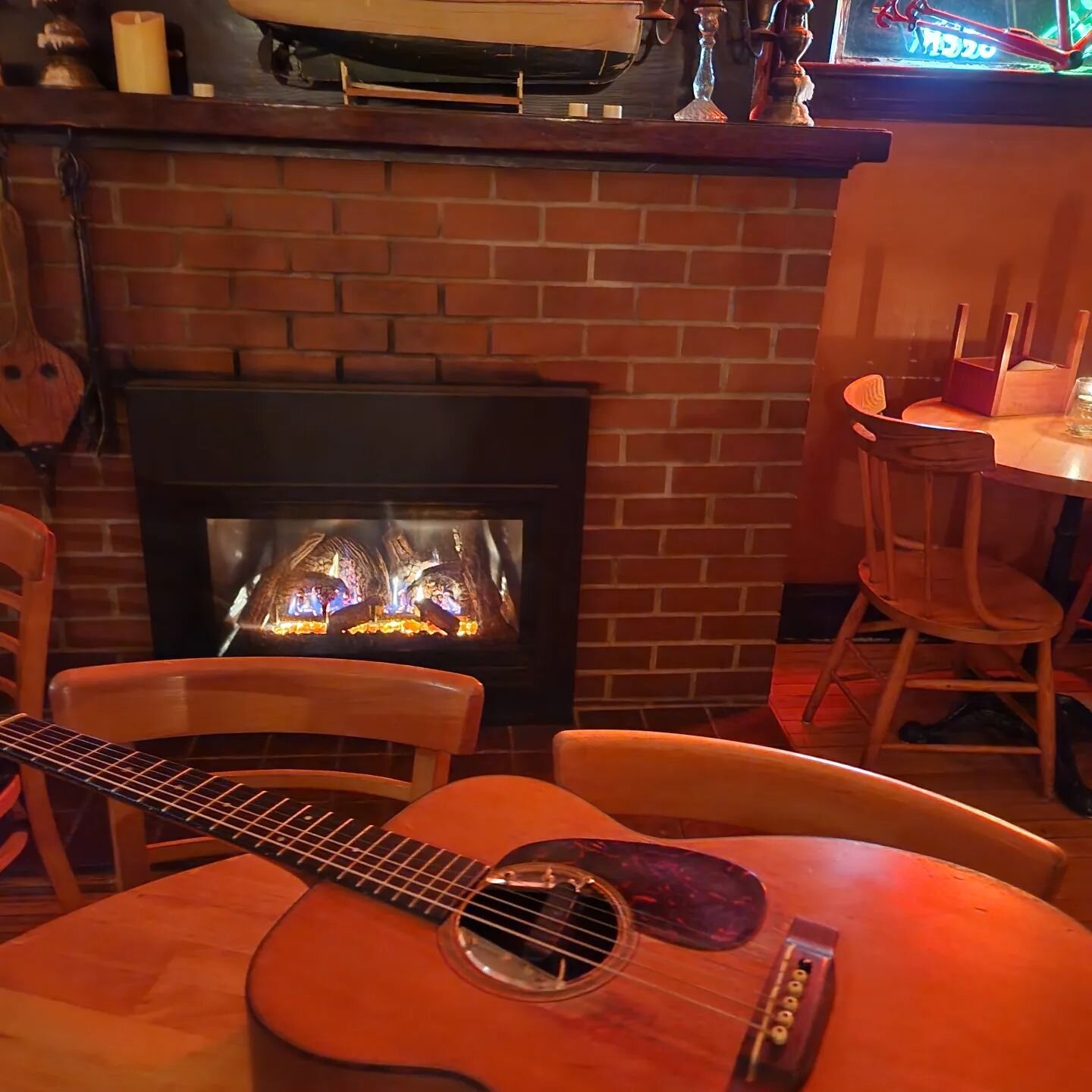 Keep warm with music and friends by the tonight at the Muddy Rudder 8-10pm
