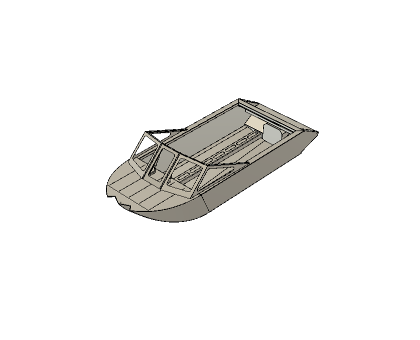 12.5 Madden Marine Mini Jet Boat (.dxf/bend files and plans only)
