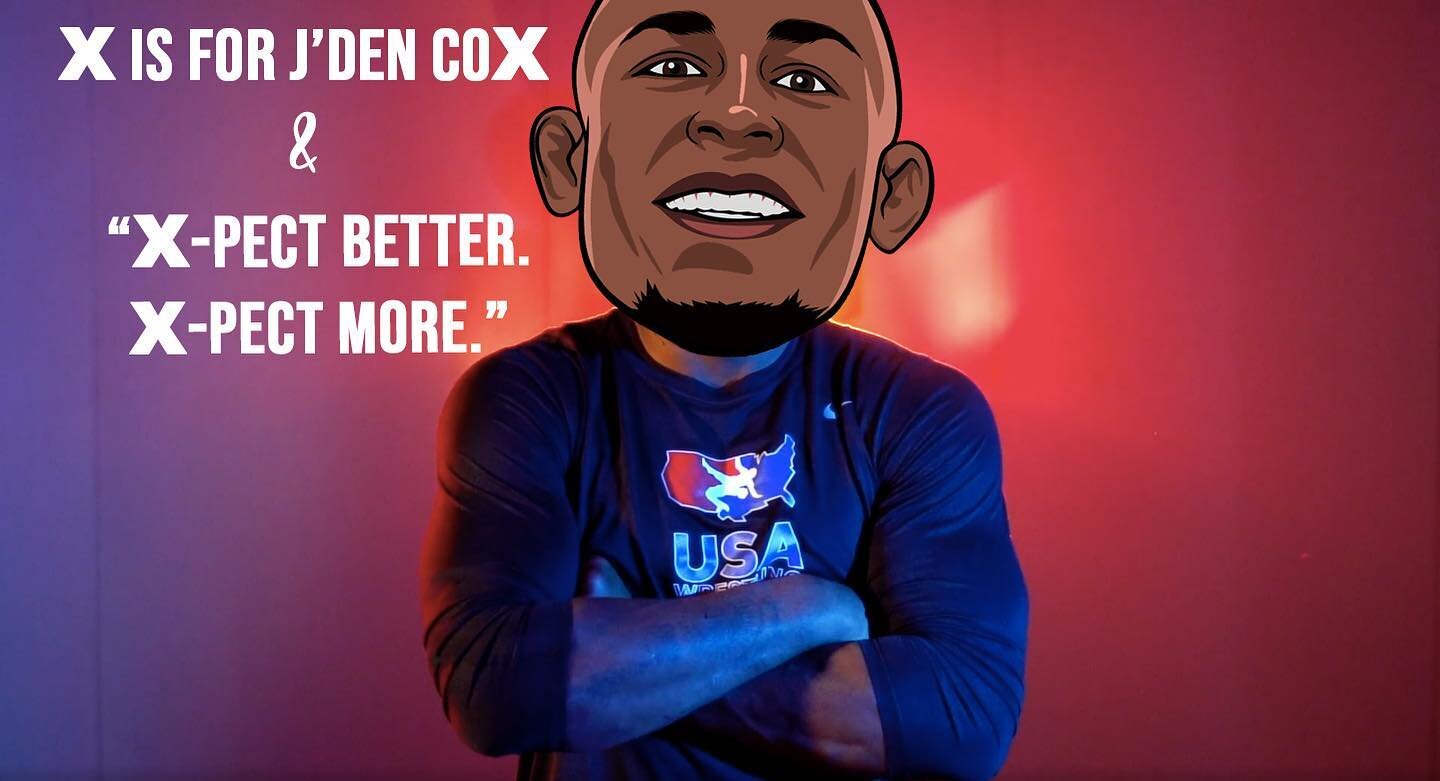 X is for J&rsquo;den CoX... and &ldquo;X-pect better, X-pect more.&rdquo; 

We&rsquo;re X-cited to see Wrestling the Alphabet&rsquo;s letter X bring it tonight! Let&rsquo;s go @jmiz_cusa! 

Photo from @flowrestling