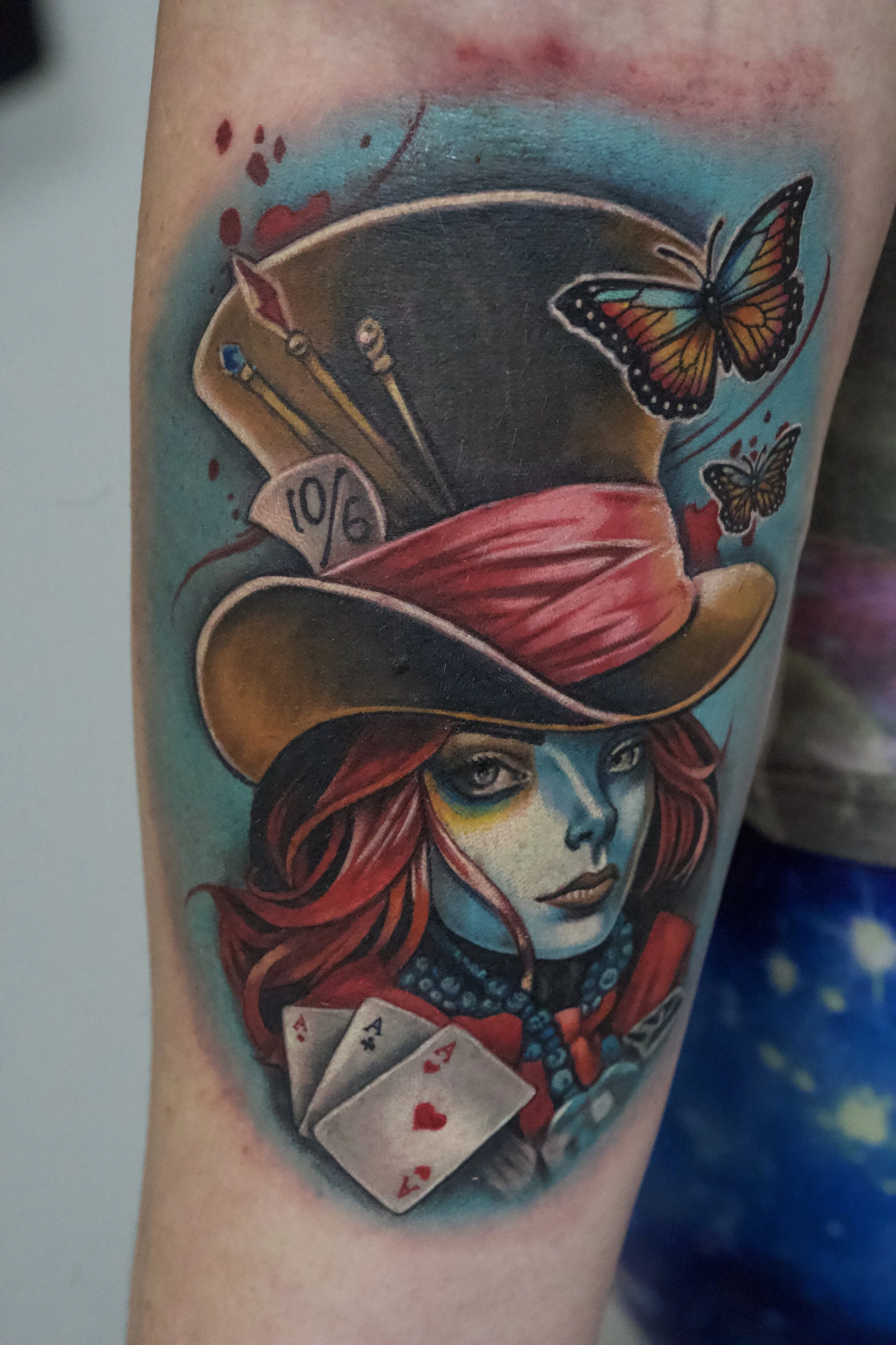 Local Tattoo Artist Mesa AZ Traditional Portrait Tattoos Red Art