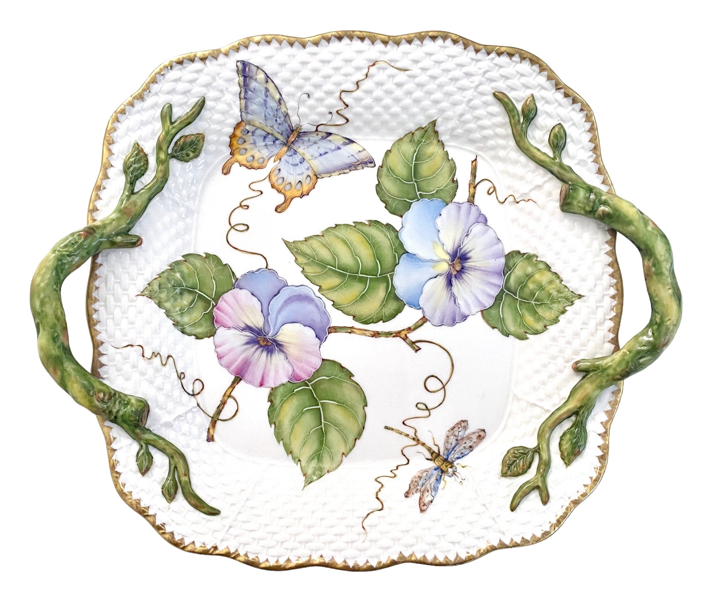 M383P - Square Tray with Handles