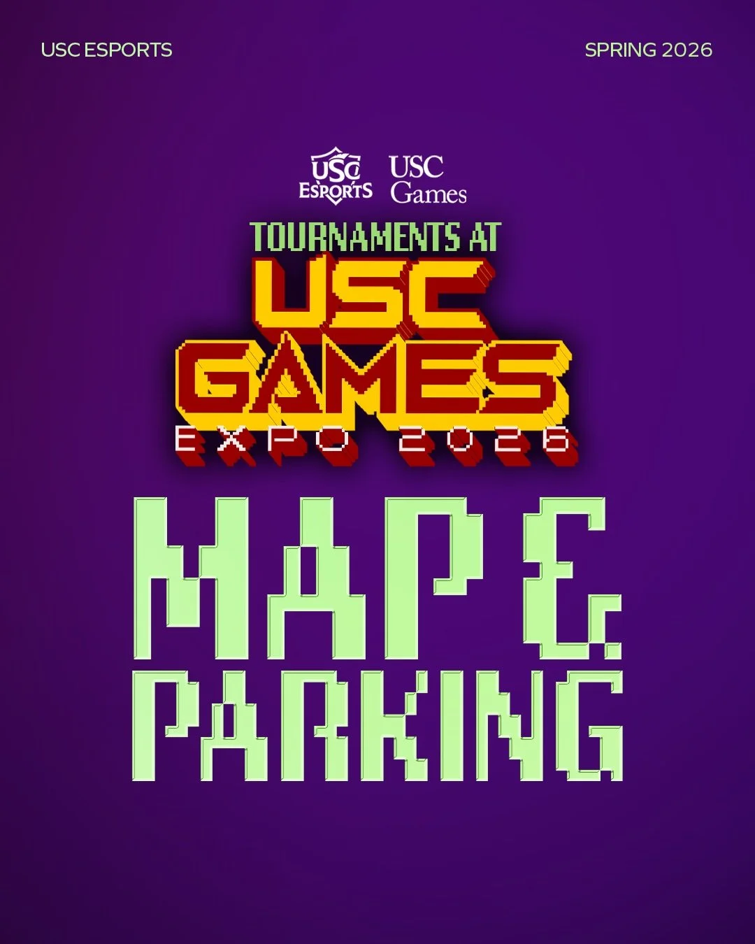 Games Expo Map 🗺️ 

Marvel Rivals will be in SCA 112
Valorant will be in SCA 110
League of Legends will be in Leavey&rsquo;s Digital Lounge in the Lab (B2)!

For the nearest parking, the Royal Street parking structure is the place!! Hope to see ever