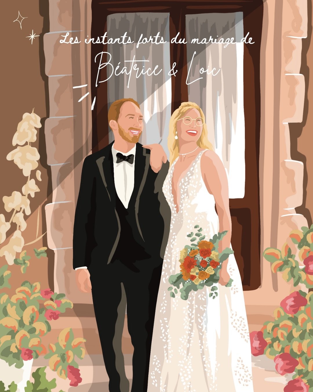 Parce que ce weekend on c&eacute;l&eacute;brait tous l&rsquo;amour 🩷
Retour en images sur le mariage automnal de B&amp;L 🩷

L&rsquo;illustration au d&eacute;but du carrousel, est celle que j&rsquo;ai offerte au couple pour les remercier d&rsquo;avo