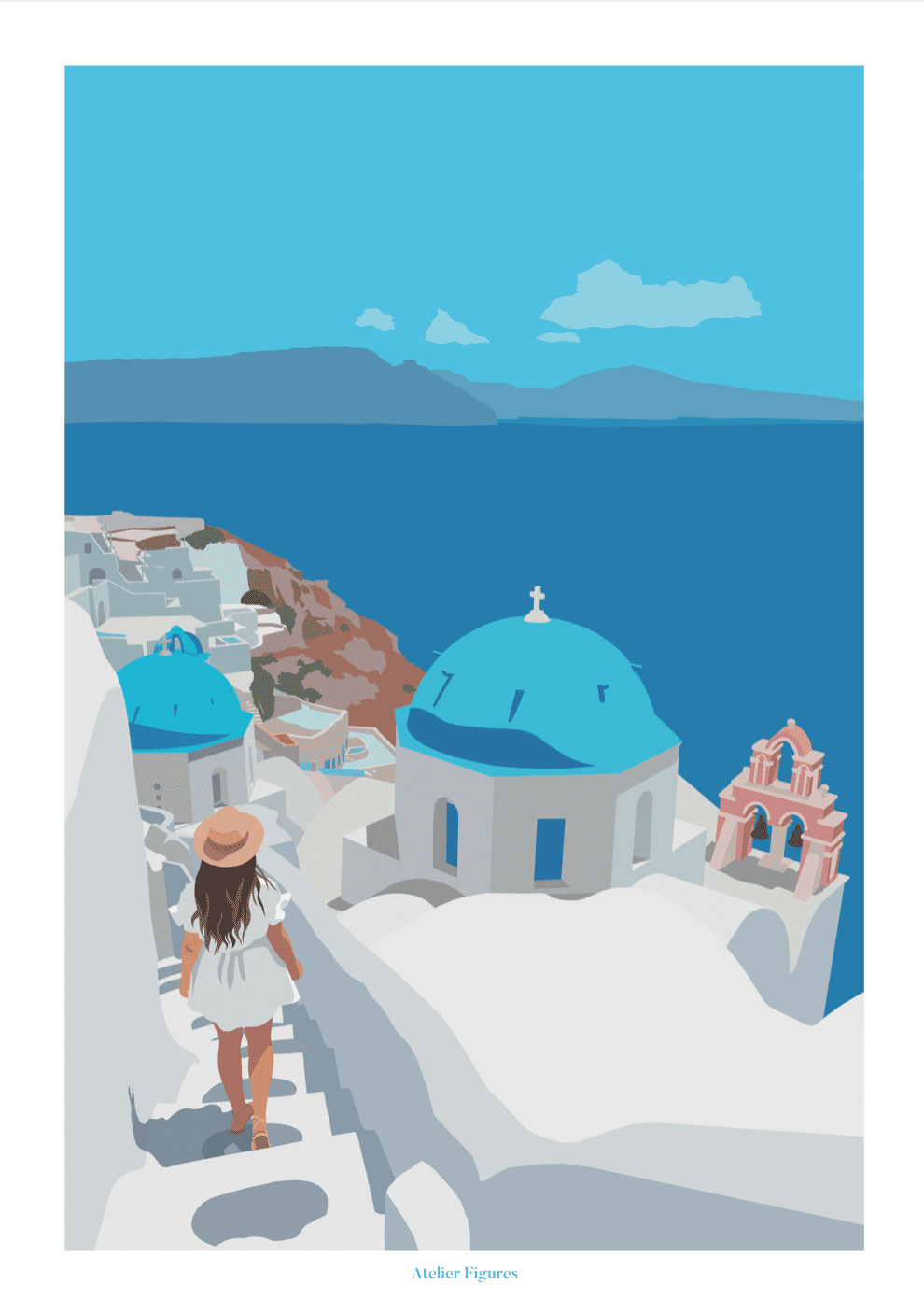 Illustration femme vacances