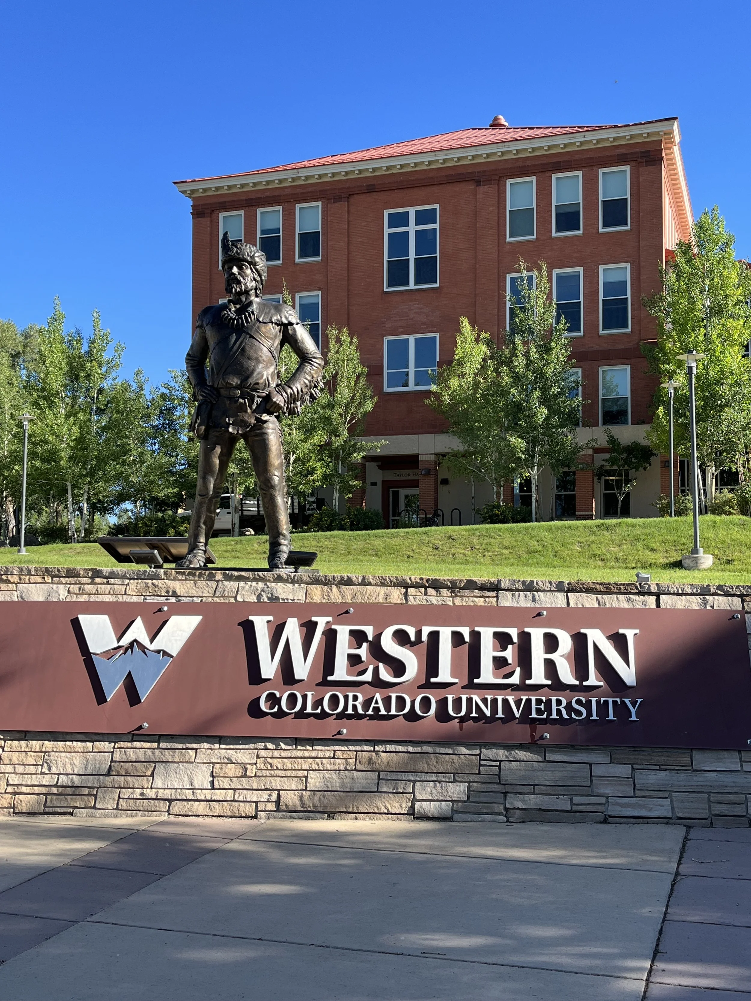 Western Colorado University Sign