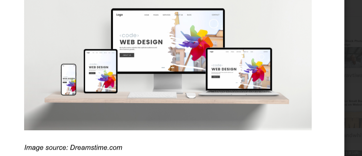 several screen mockups