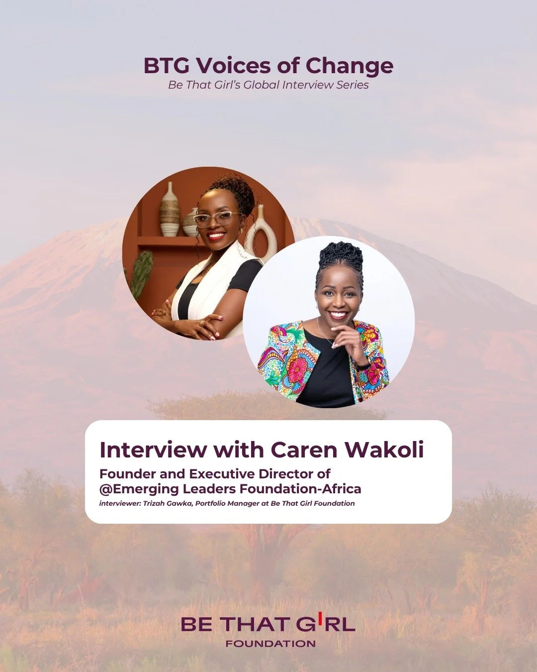 "Failure is a good thing. It may be painful, but it's a beautiful refining fire."

The written edition of our second Voices of Change conversation is now live.

Our Portfolio Manager Trizah Gakwa sits down with Caren Wakoli Founder and Exec