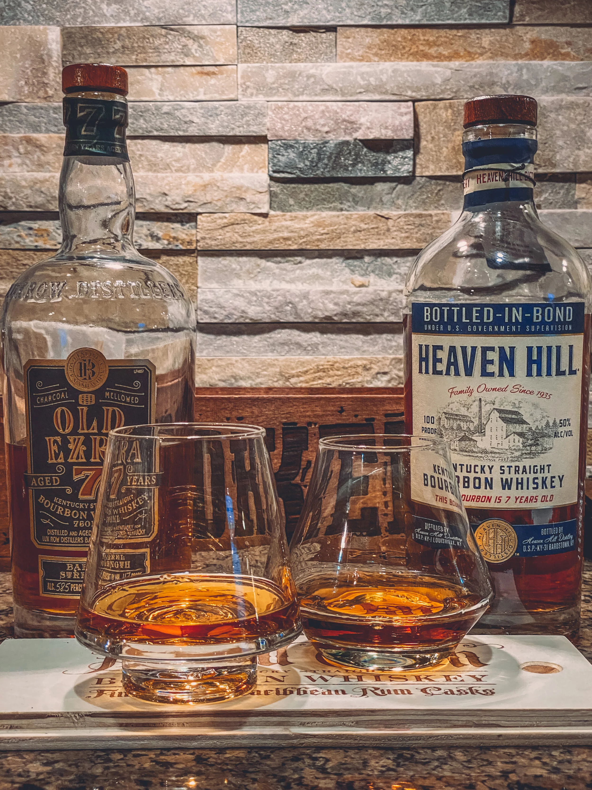 Old Ezra 7yr Vs. Heaven Hill Bottled-in-Bond 7yr